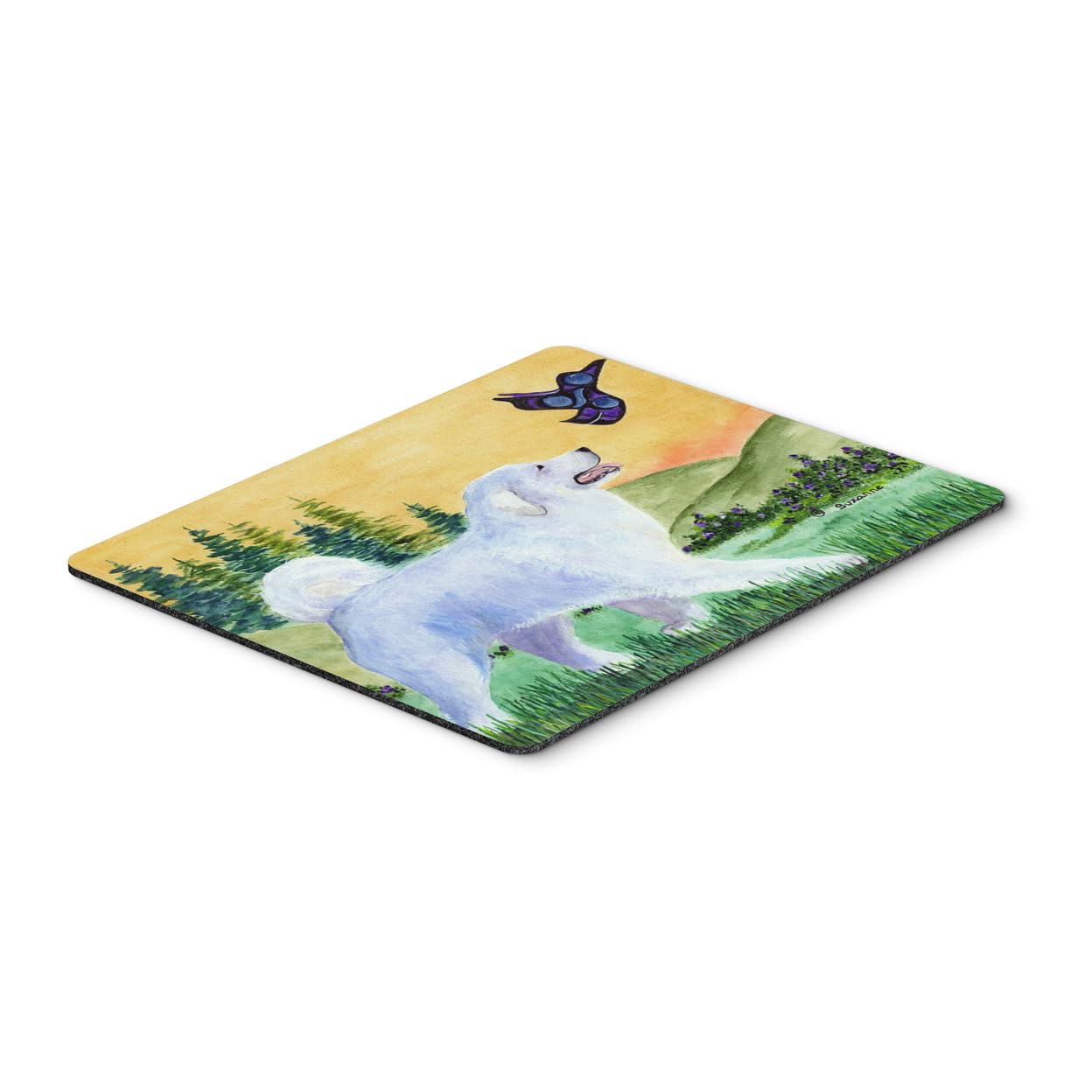 Great Pyrenees Mouse Pad & Hot Pad Trivet - Washable Large Desk Mat for Home Office, Gaming, Computer & Laptop Use - Perfect for Work, Cooking & Decor