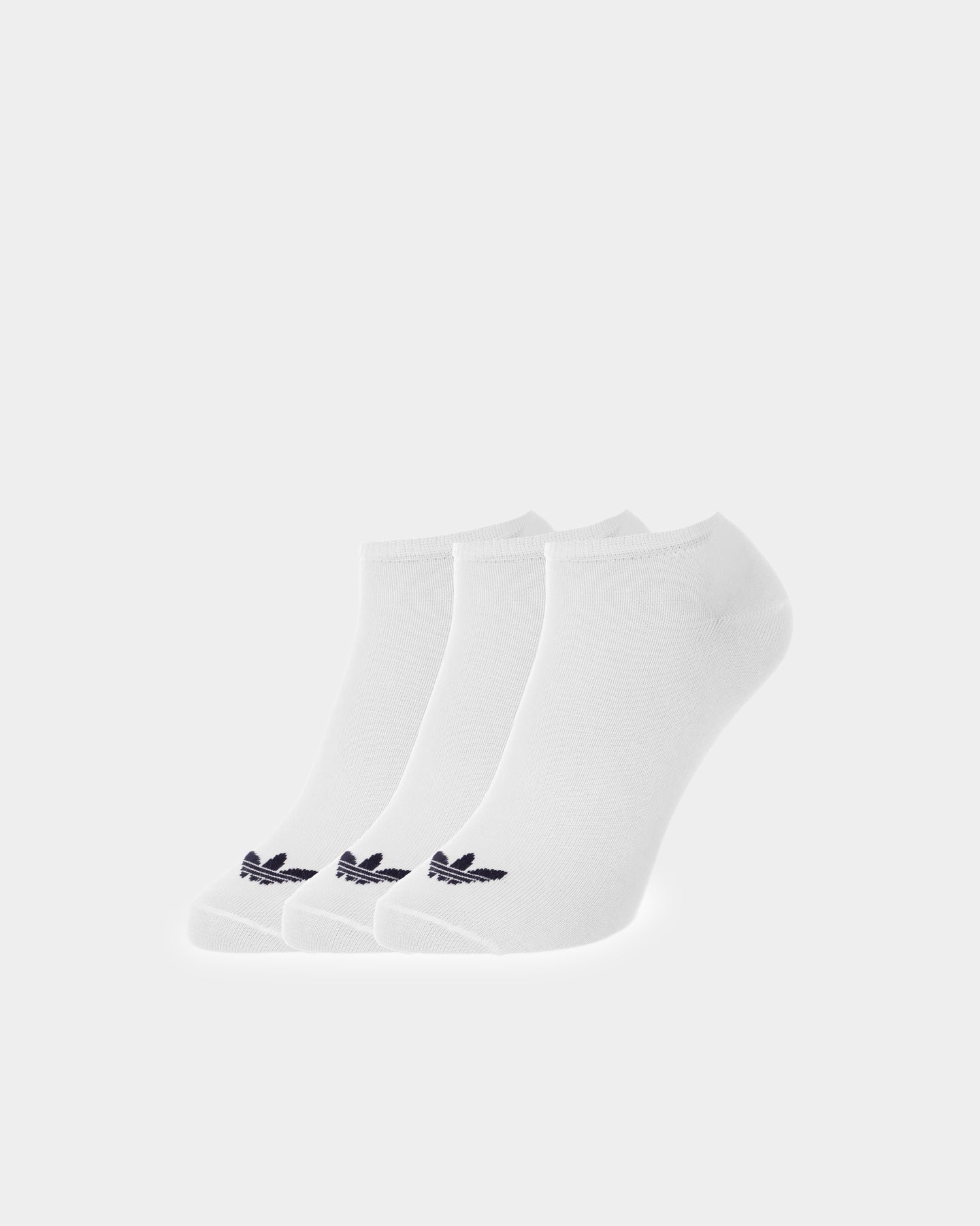 Adidas Trefoil Liner 3-Pack Socks - White/Black Athletic Crew Socks for Men & Women - Perfect for Running, Gym Workouts & Casual Wear