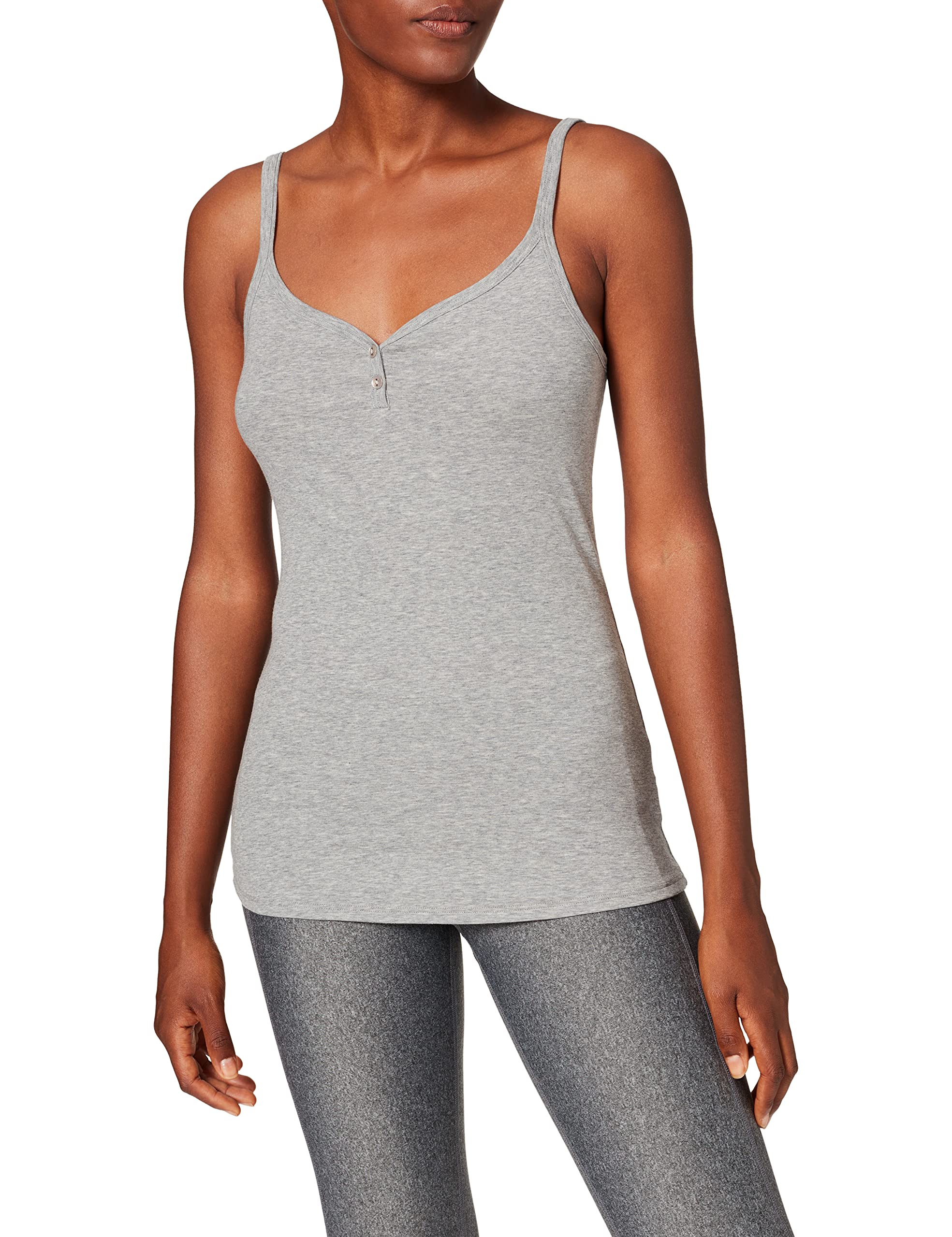 Schiesser Women's Natural Beauty Top Button Tape Bra - XS Size, Grey - Comfortable Everyday Wear for Work & Casual Outfits