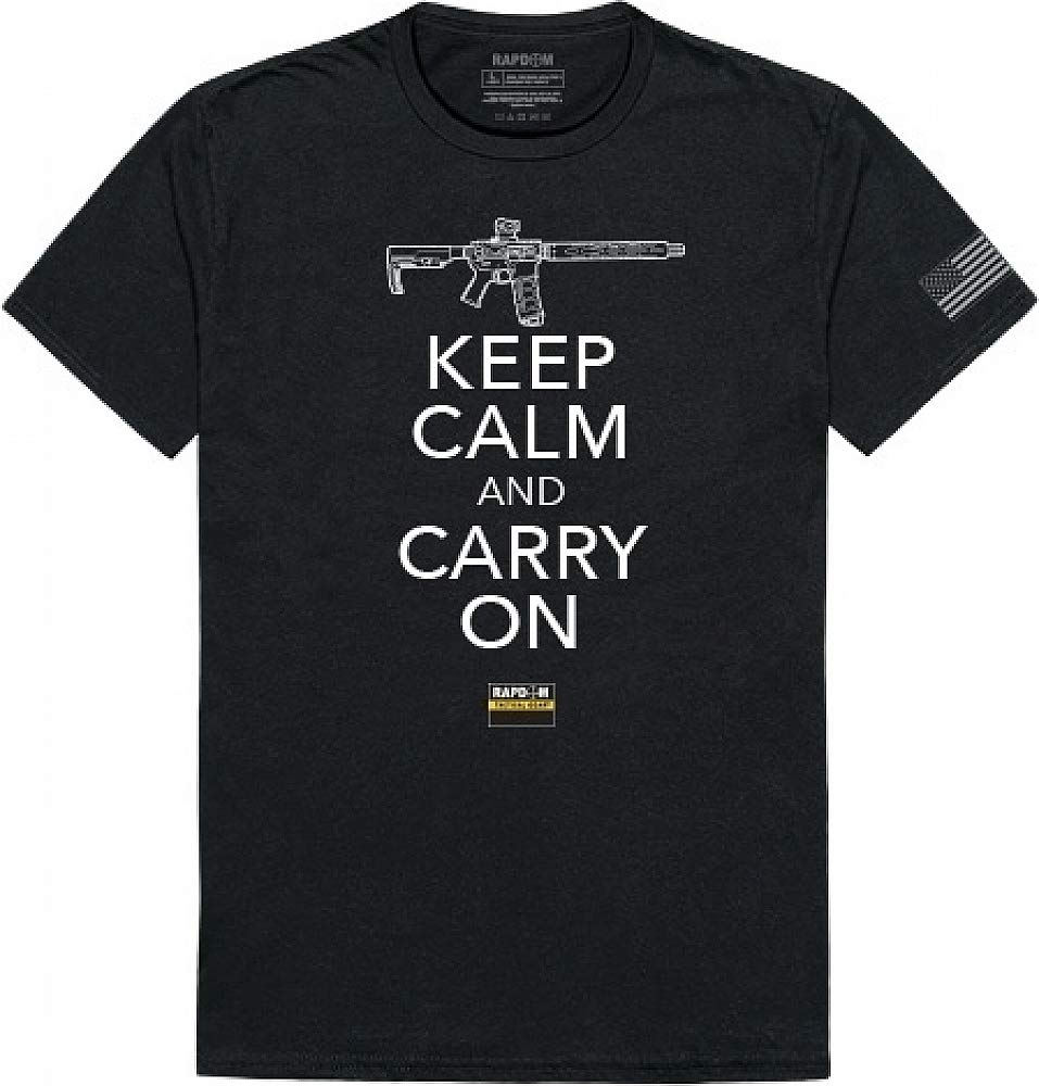 RAPDOM Men's Tactical Graphic T-Shirts - Military Style Casual Tees for Outdoor, Gym & Everyday Wear