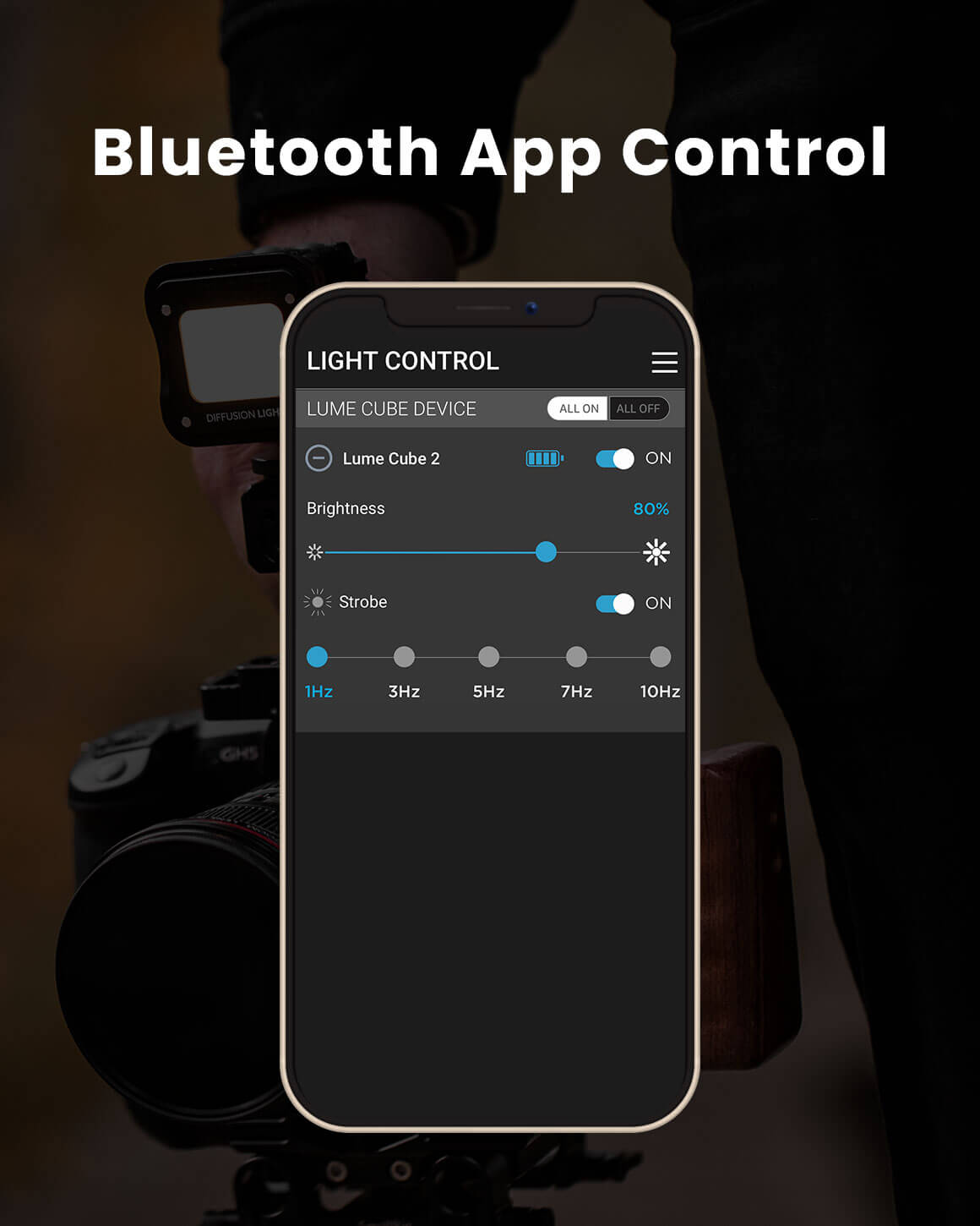 Lume Cube 2.0 App Controlled Waterproof LED Light - Compact Portable Lighting for Photography, Videography, and Outdoor Adventures