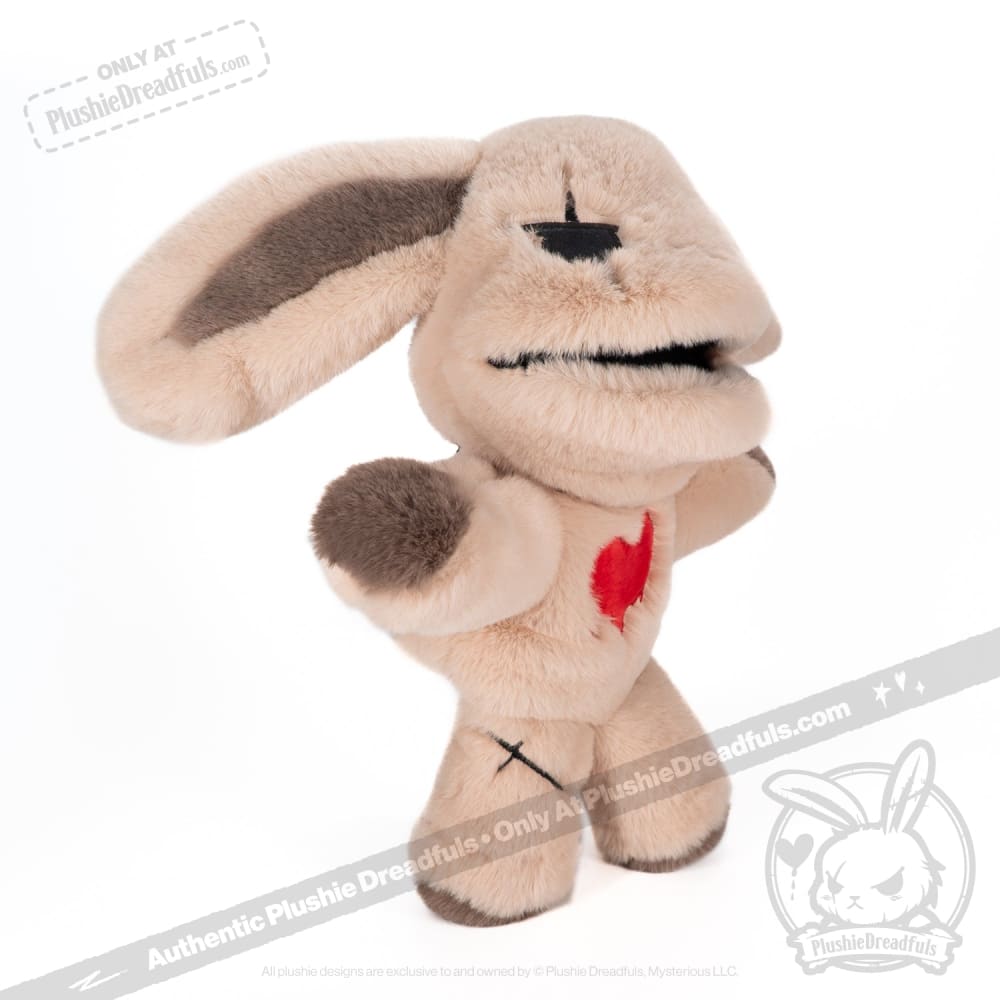 Plushie Dreadfuls Puck Dread Rabbit Plush Puppet - Soft Stuffed Animal Toy for Kids & Collectors | Perfect for Storytelling, Cuddling & Gothic Decor
