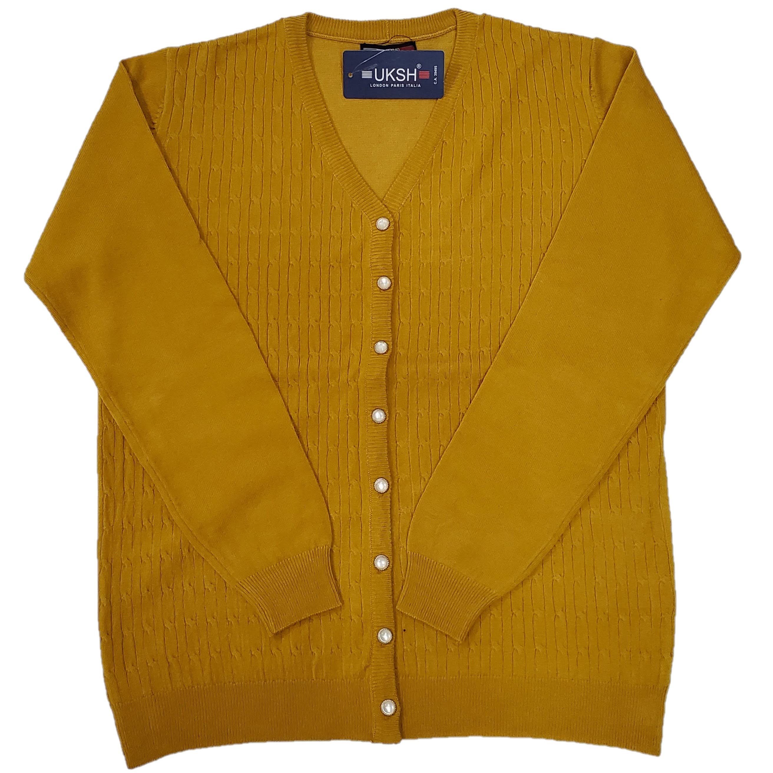 Women's Soft V-Neck Cable Knit Cardigan Sweater - Cozy Winter Pullover for Casual Outfits & Office Wear