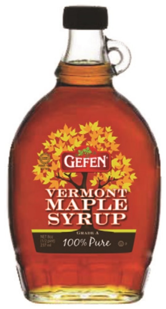Organic Pure Maple Syrup - Gluten Free, 8oz (236ml) - All Natural Sweetener for Pancakes, Waffles & Baking - Gefen Premium Grade A Maple Syrup