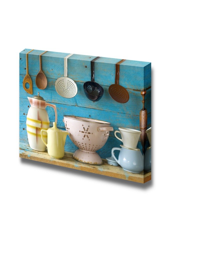 Vintage Kitchen Utensils Canvas Wall Art - 32