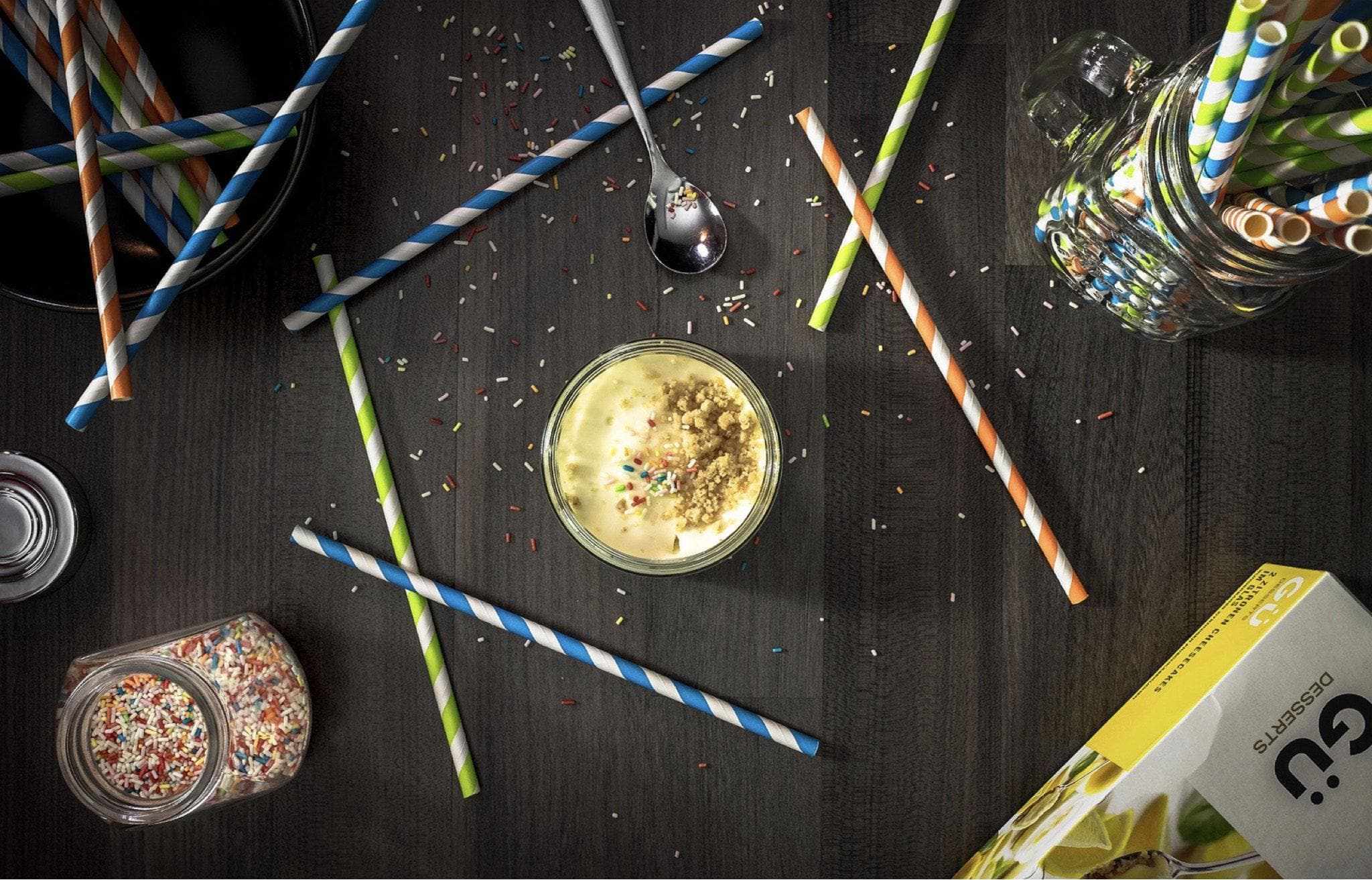 Blue and White Candy Cane Stripe Cake Pop Party Straws - Fun Baking Supplies for Christmas Desserts, Birthday Parties & Holiday Celebrations