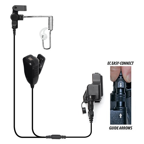 EP4023EC Cougar Professional 2-Wire Earpiece Kit with Quick Release for Motorola XTS & Jedi Series Radios - Perfect for Security, Law Enforcement & First Responders