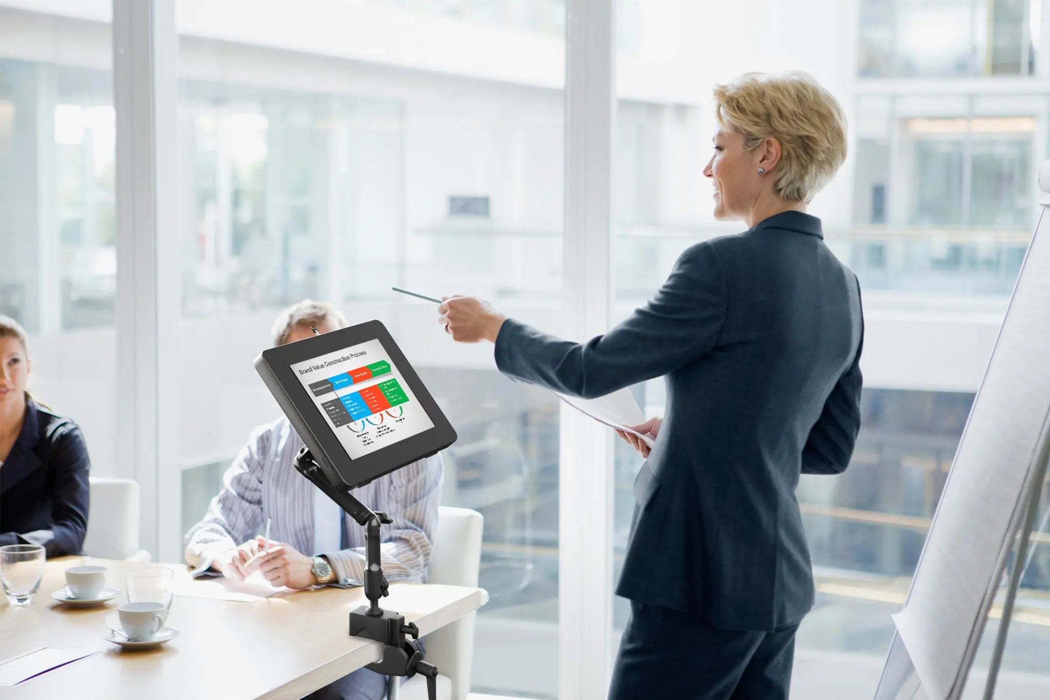 Custom Flex Security Enclosure Desk Clamp Mount with Paragon Enclosure | Secure Monitor & Laptop Mounting Solution for Office & Home Workspaces