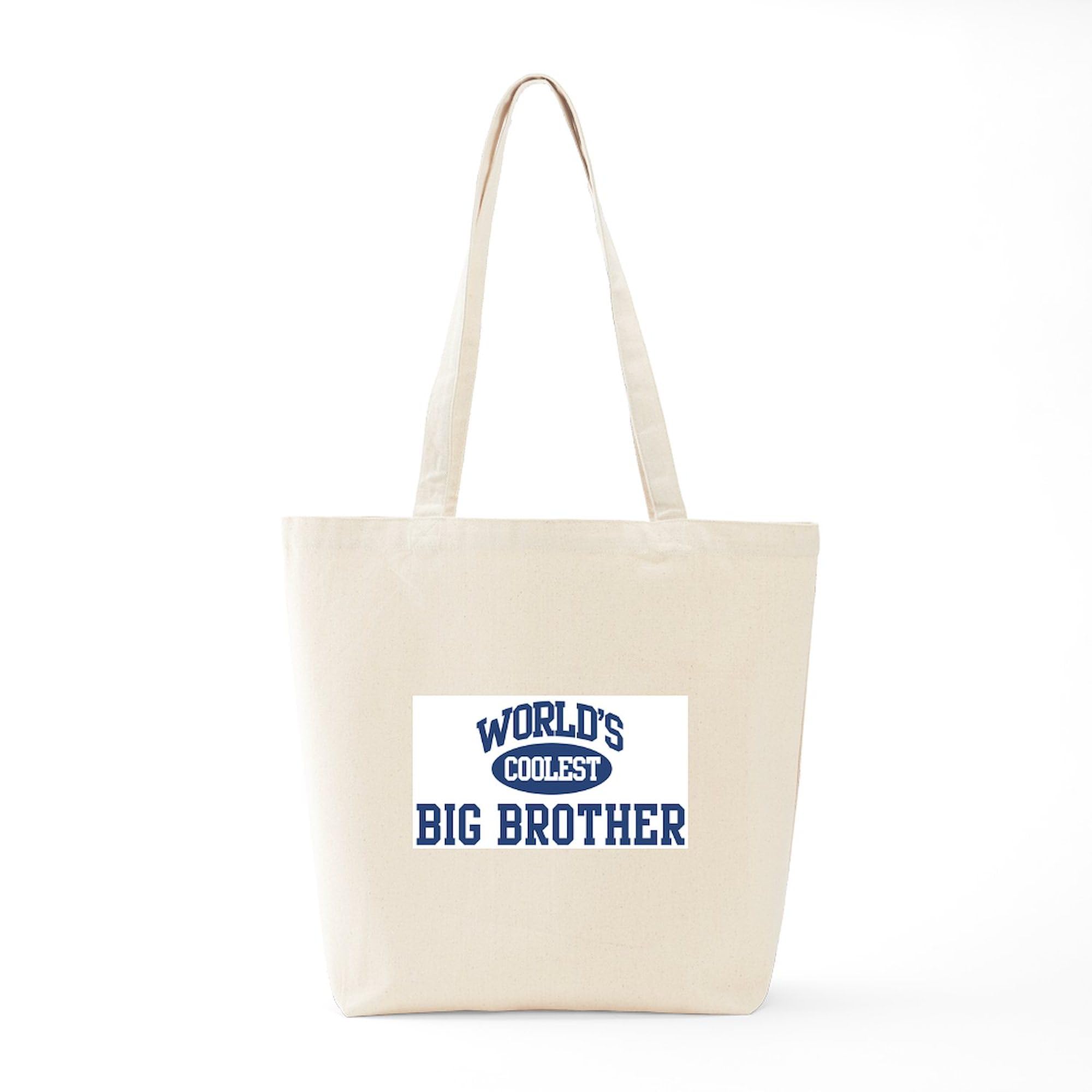 Coolest Big Brother Canvas Tote Bag - Eco-Friendly Reusable Shopping Bag for Groceries, Beach & School | Durable Natural Cotton Tote with Spacious Design
