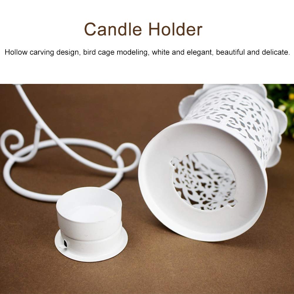 Bird Cage Candle Holder - Hollow Hanging Decorative Lantern for Home Table Centerpiece, Wedding & Baby Shower Decor - European Style Household Ornament (Perfect for Romantic Dinners, Garden Parties & Boho Home Decor)