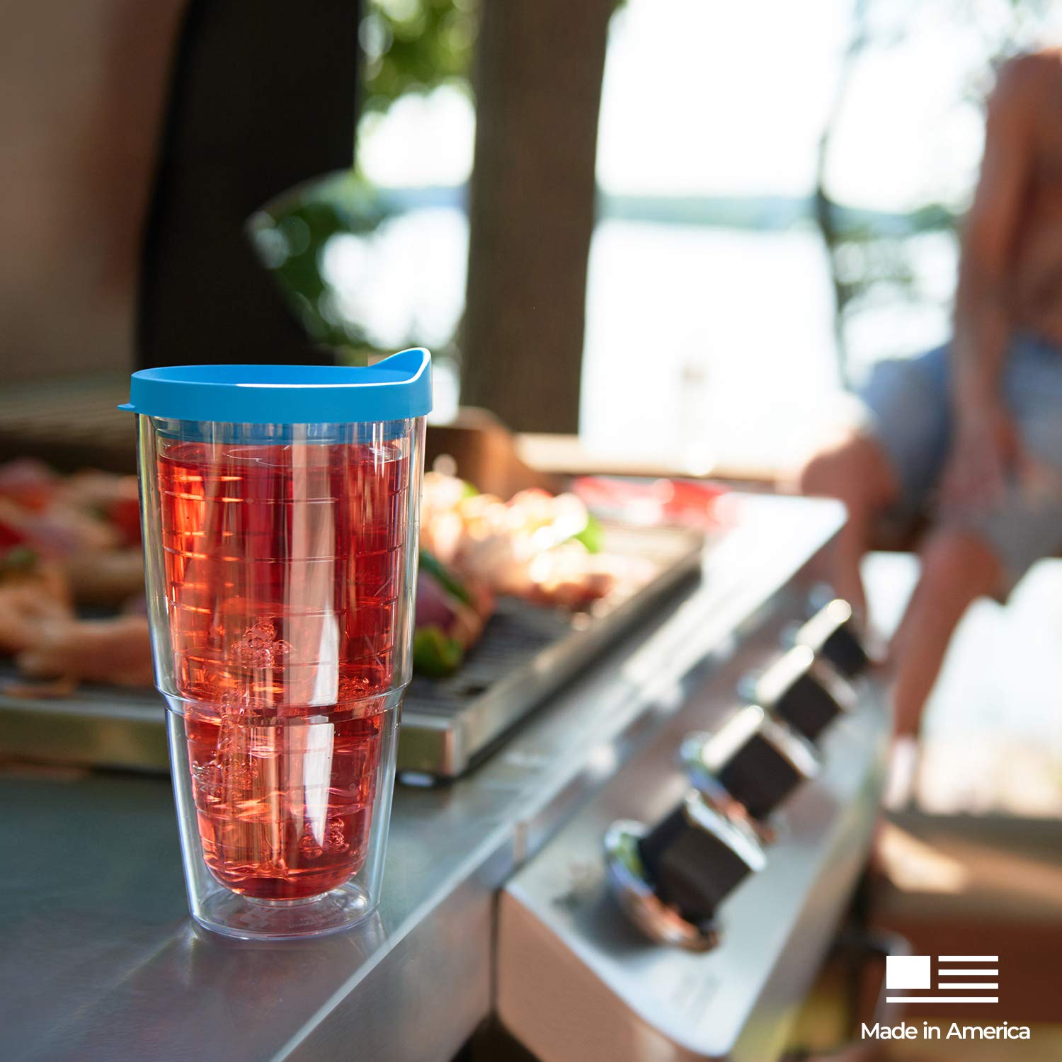 Tervis 24-Ounce Quartz Insulated Tumbler with Lid - Perfect for Hot & Cold Drinks at Home, Office or Travel