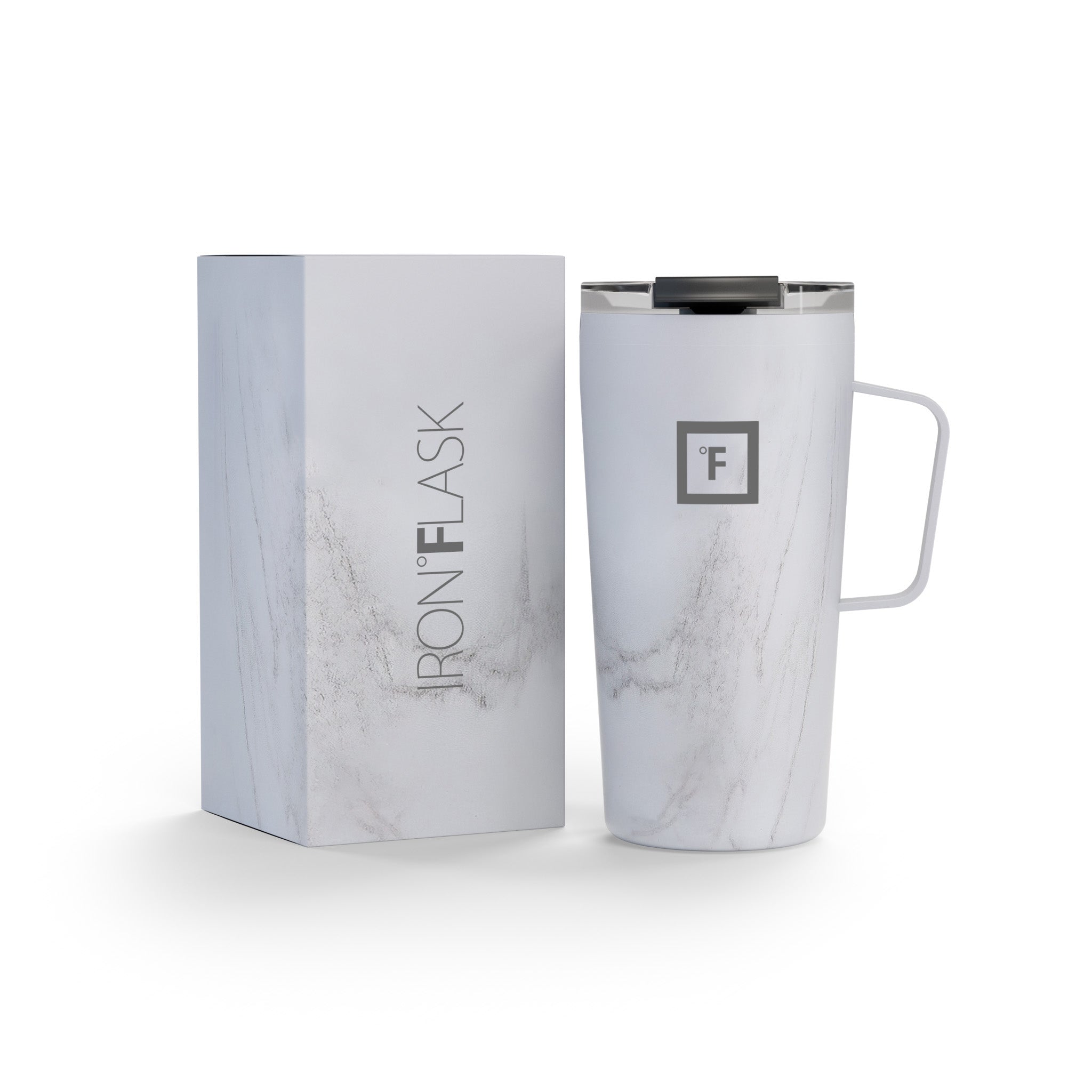 16 Oz Grip Coffee Mug - Insulated Travel Mug with Non-Slip Handle, Perfect for Hot & Cold Drinks - Ideal for Office, Commuting, Camping and Outdoor Activities