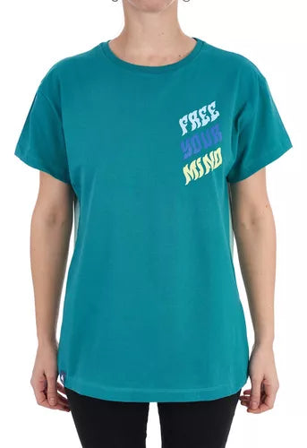 Burton Women's Turquoise Closed Neck T-Shirt - Casual Wear, Everyday Comfort, Perfect for Work & Outings