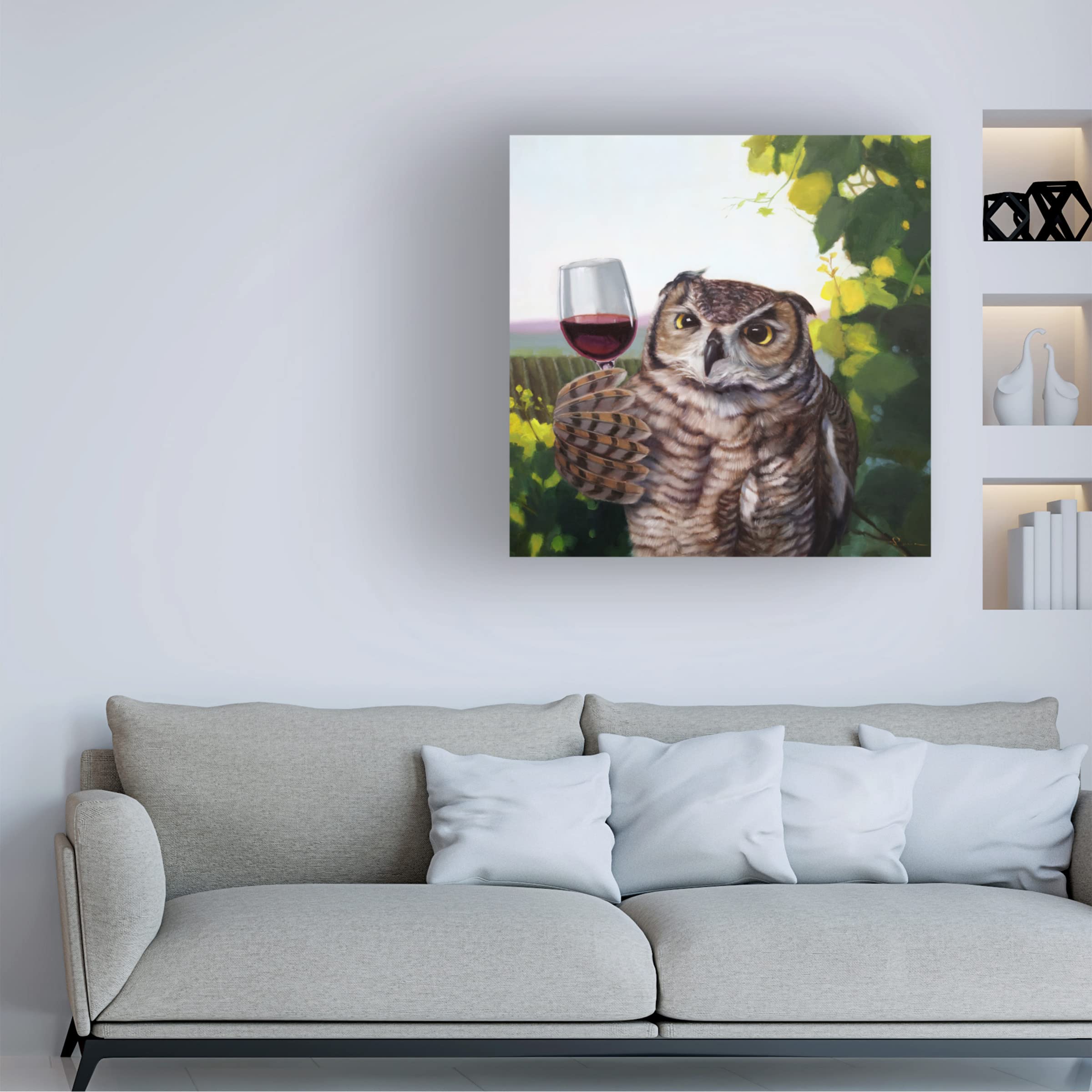 Lucia Heffernan 'The Connoisseur' Premium Canvas Wall Art - Handmade Fine Art Painting for Living Room, Bedroom & Office Decor