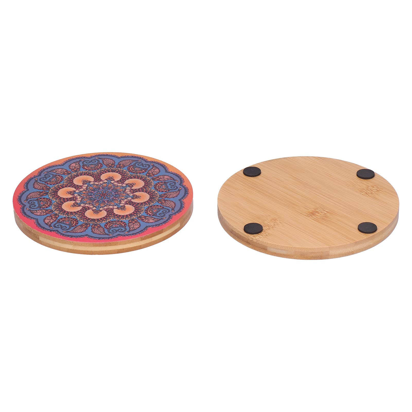 Eco-Friendly Natural Teapot Mat & Cup Coasters Set - Heat Resistant, Handmade from Sustainable Materials for Tea Room, Living Room & Dining Room Decor (Blue, 402 403) | Perfect for Tea Ceremonies, Home Entertaining & Table Protection