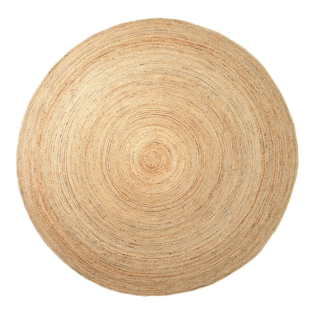 Eco-Friendly Round Jute Rug - Natural Fiber Floor Mat for Living Room, Bedroom & Boho Decor - Perfect for Home, Office & Yoga Space