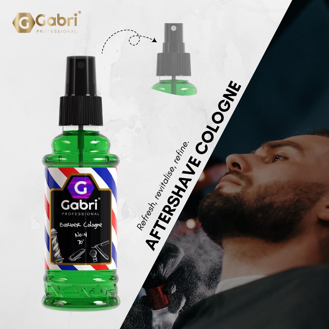 Gabri Men's Cologne 150ml - Eau De Toilette for Men, Aftershave & Barber Cologne with Mint, Amber & Fresh Aromatic Notes - Subtle Sweetness & Long-Lasting Fragrance (No4) - Perfect for Daily Wear, Date Nights & Special Occasions