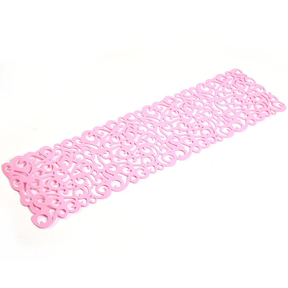 Oenbopo Felt Table Placemats Set - Washable Rectangle Table Runner & Dining Table Mats for Home Decor, Kitchen, Party - Soft Pink Household Decorations for Everyday Use & Special Occasions