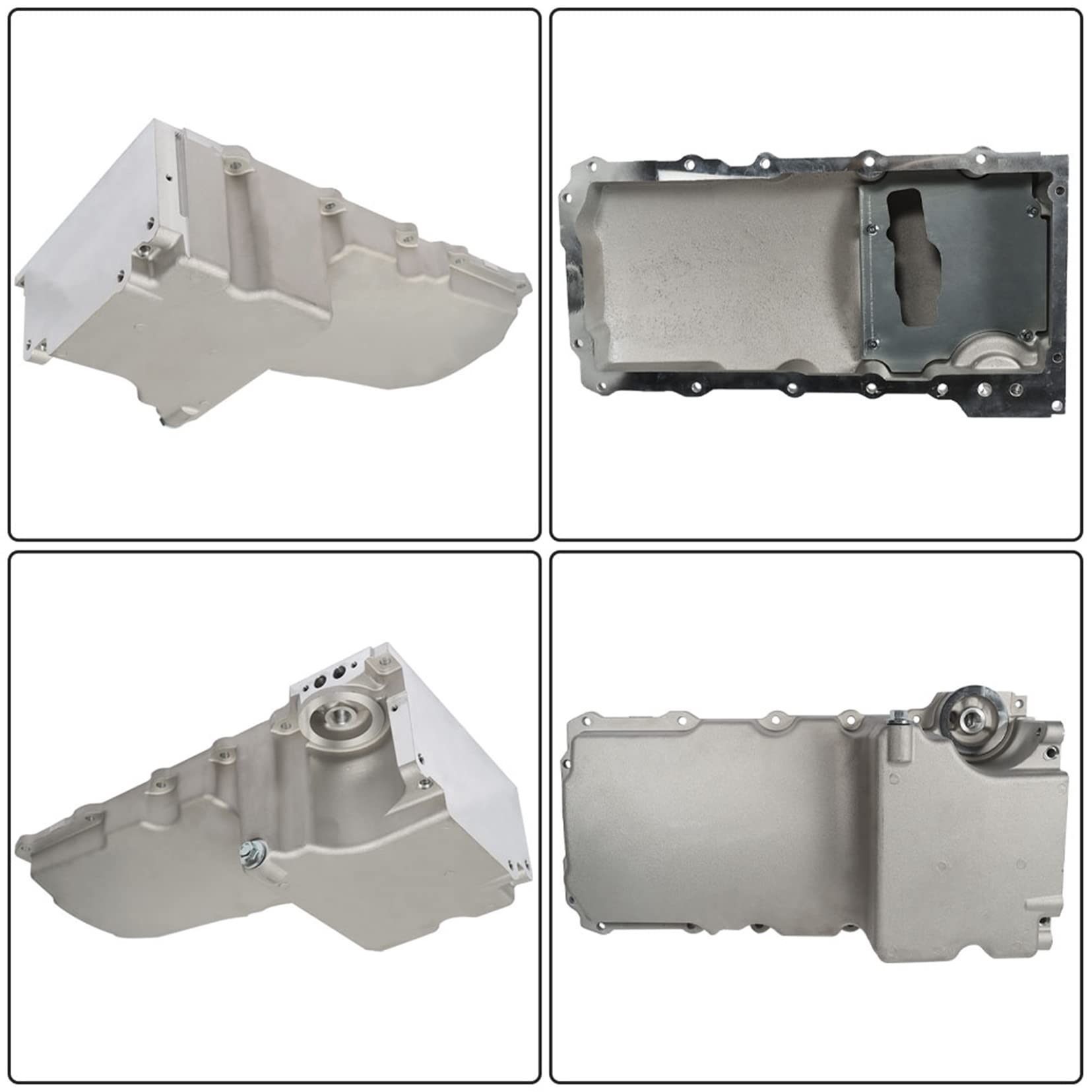 High-Performance Aluminum Oil Pan Kit 302-1 Replacement for 1955-1987 Muscle Cars & Classic Trucks - Fits 4.8L 5.3L 5.7L 6.0L 6.2L LS1 LS2 LS3 LS6 Engines - Perfect for LS Swap & Retrofit Projects - Ideal for Restoration, Racing & Performance Upgrades