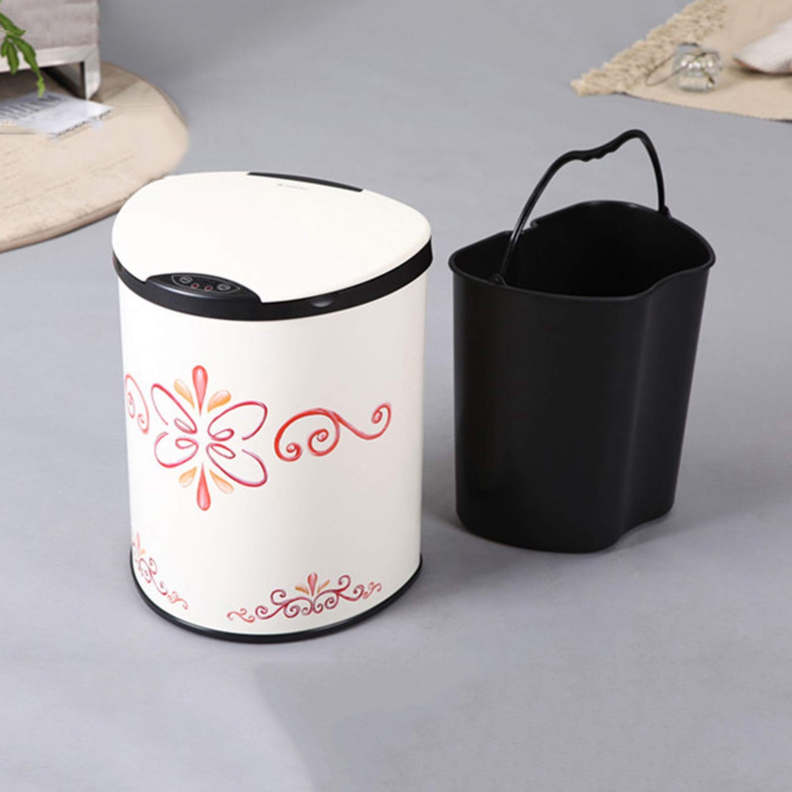 Smart Electric Trash Can with Lid - 2.3 Gallon Metal Garbage Bin for Kitchen, Living Room, Bedroom & Office | Hands-Free Sensor, Commercial Grade & Stylish Design | Perfect for Home, Office & Smart Waste Management