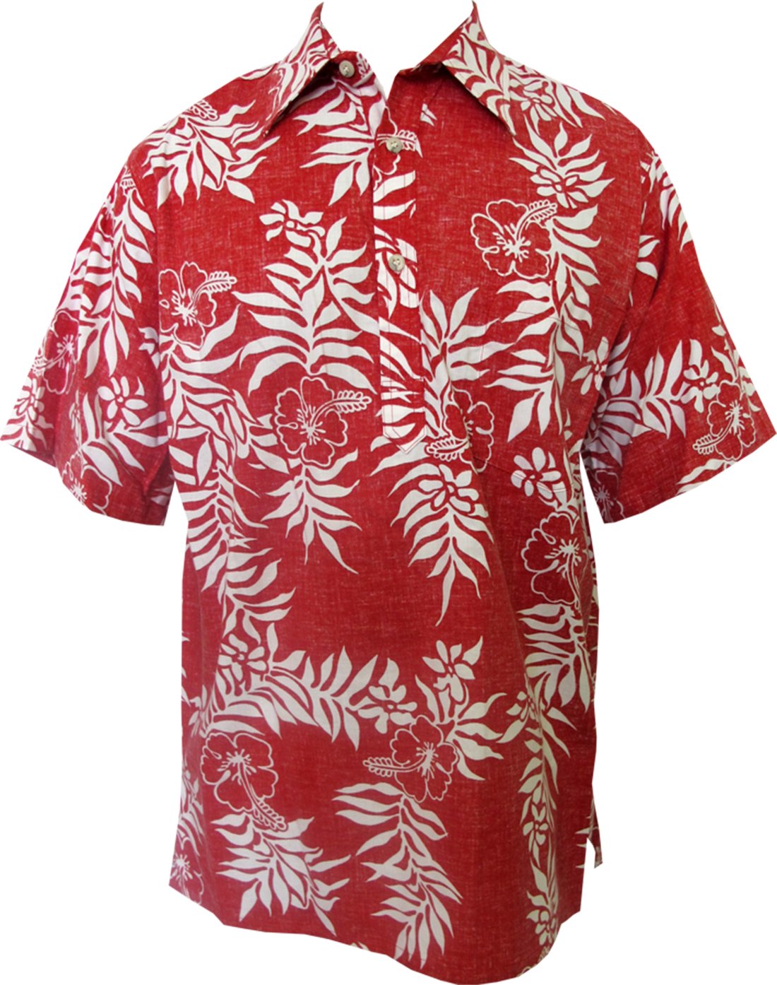 Men's Mini Tahitian Pullover Reverse Cotton Shirt - Soft & Comfortable Go Barefoot Style - Perfect for Beach, Casual Wear & Summer Outings