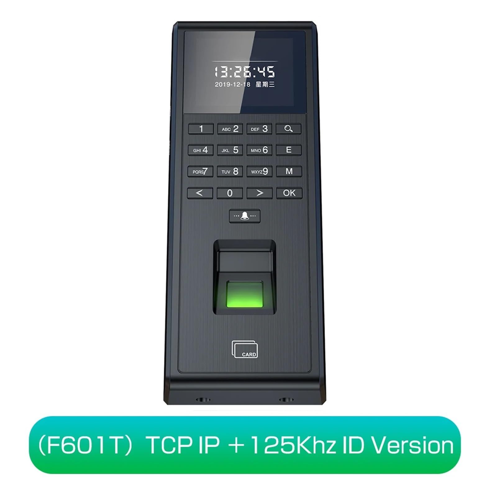 TCP/IP Fingerprint Timer Capture Machine for Smart Door Access Control System Kit - Standalone Keypad User (Model F601T) | Secure Office, Home & Commercial Entry Access Solution