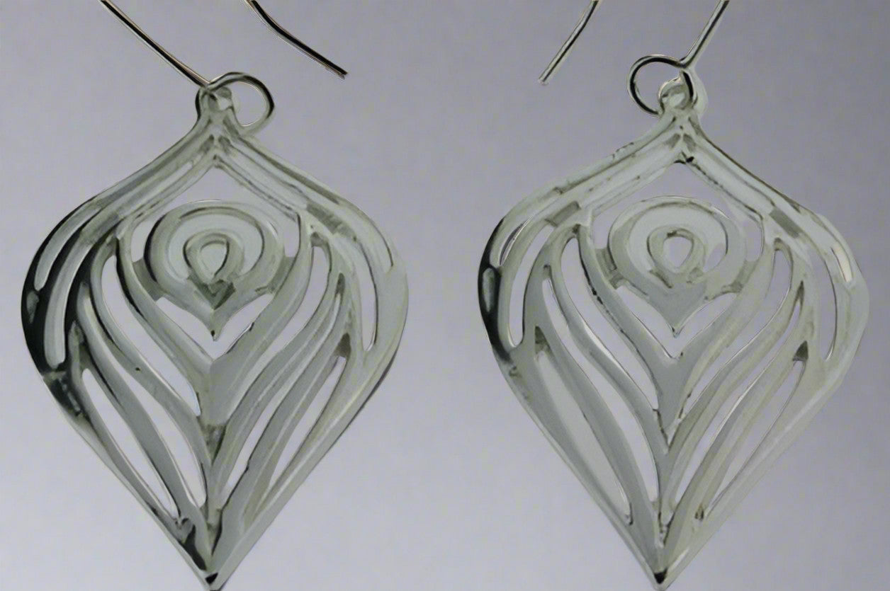 Sterling Silver Layered Bulb Earrings for Women - Elegant Dangle Earrings for Party, Wedding & Everyday Wear