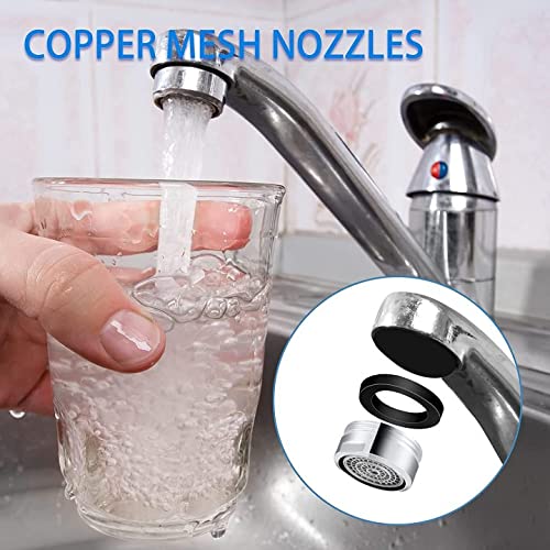 7PCS 20mm Faucet Aerators - Water Flow Restrictor Plastic Replacement Parts for Sink, Bathroom & Kitchen - Save Water & Improve Water Pressure for Hand Washing, Dish Cleaning & Showering