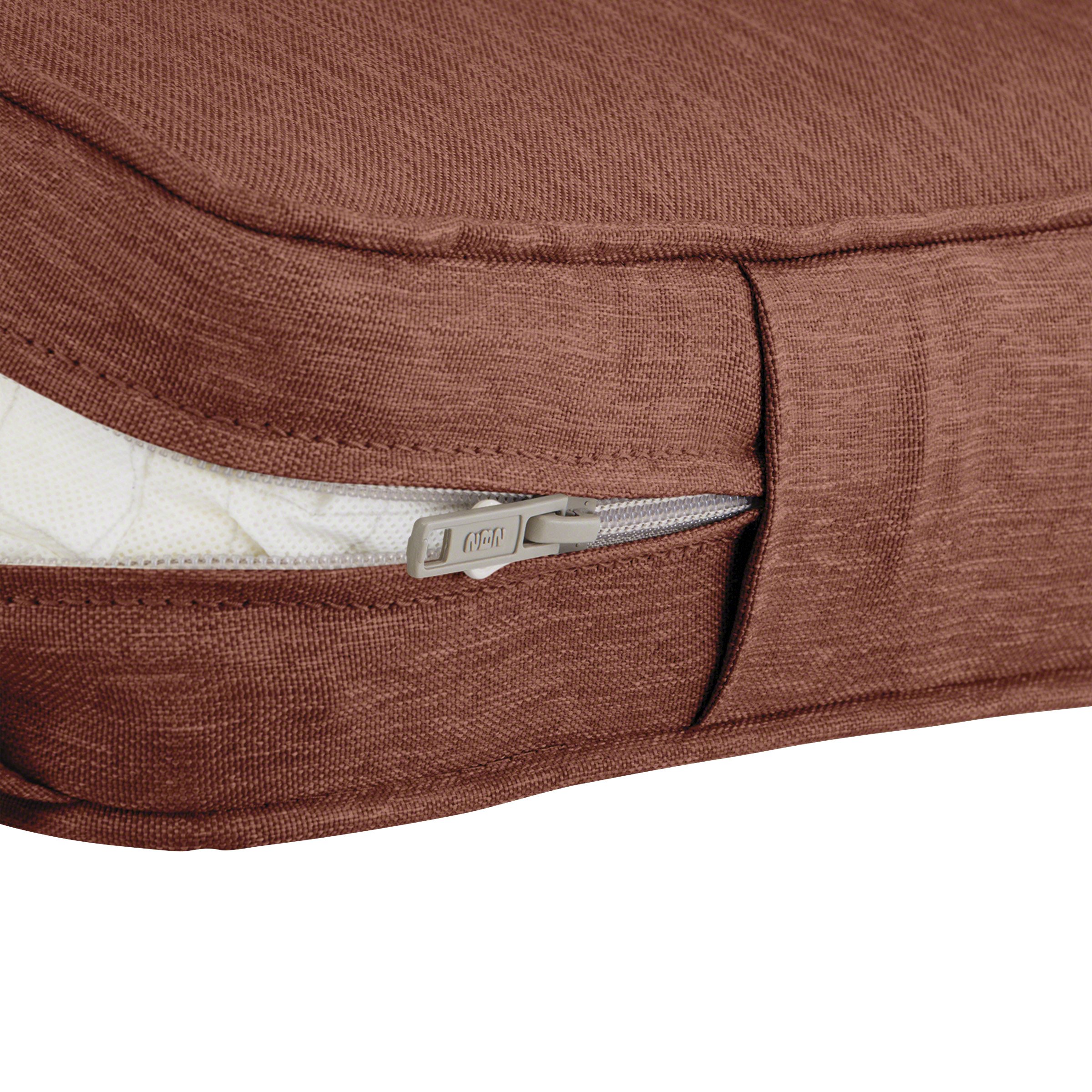 Classic Accessories Montlake Patio FadeSafe Seat Cushion Slip Cover - Henna, 25