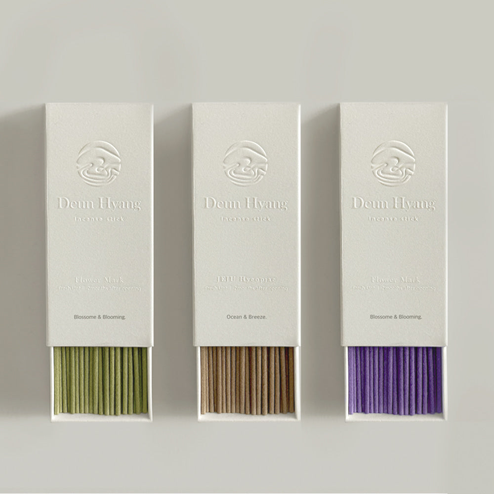 Deun Hyang Best Healing Mood 3 Incense Sticks Set (3 Types) - Aromatherapy, Meditation & Relaxation for Home, Yoga & Spa