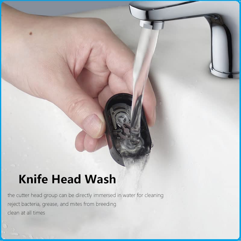 ZYUJIA Electric Razor for Men - Wet & Dry Cordless Rotary Shaver with IPX7 Waterproof, USB Rechargeable - Perfect for Travel, Gym & Daily Shaving