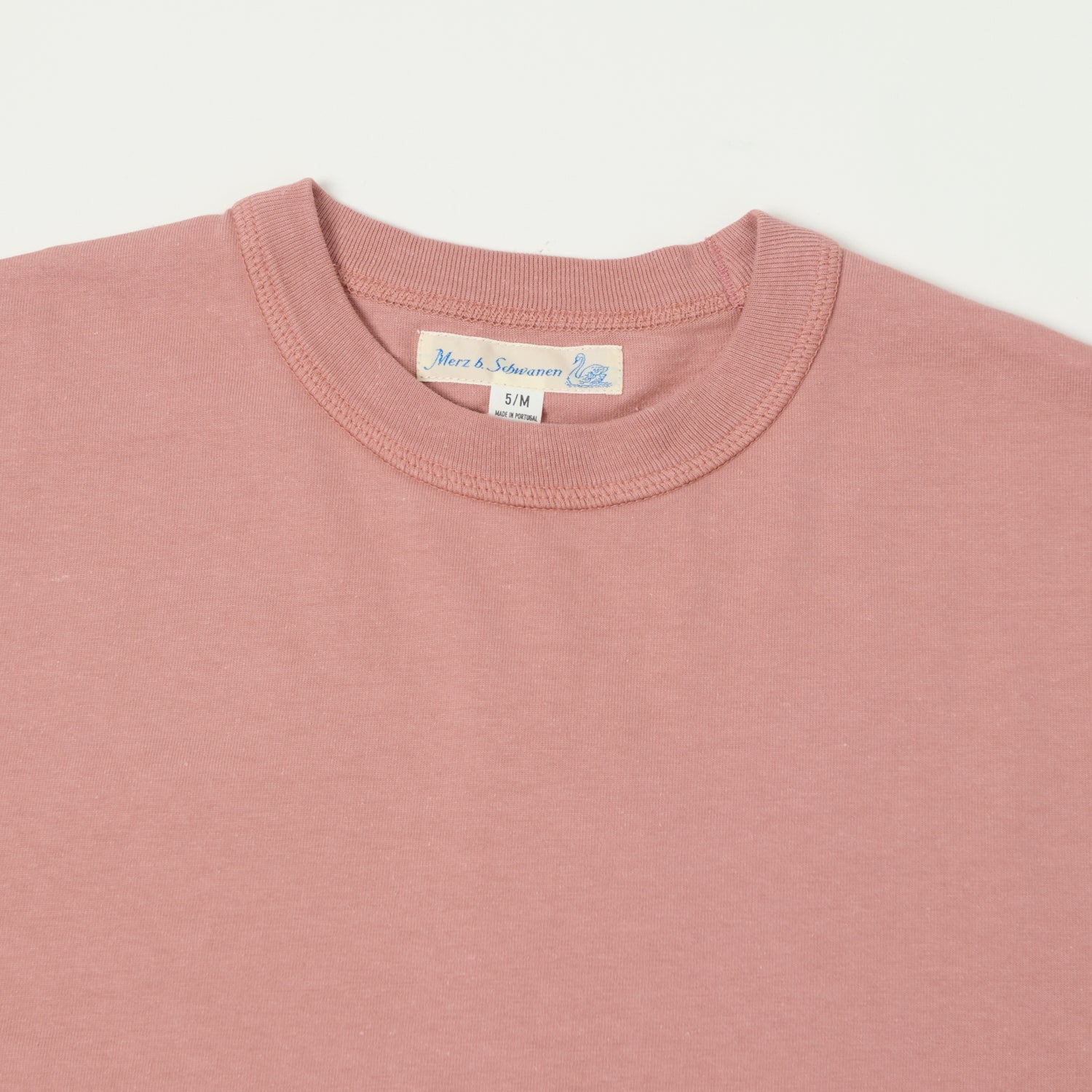 Merz b. Schwanen GHP01 Boxy Cropped Tee - Women's Vintage Rosewood Cotton T-Shirt for Casual Wear & Street Style Outfits