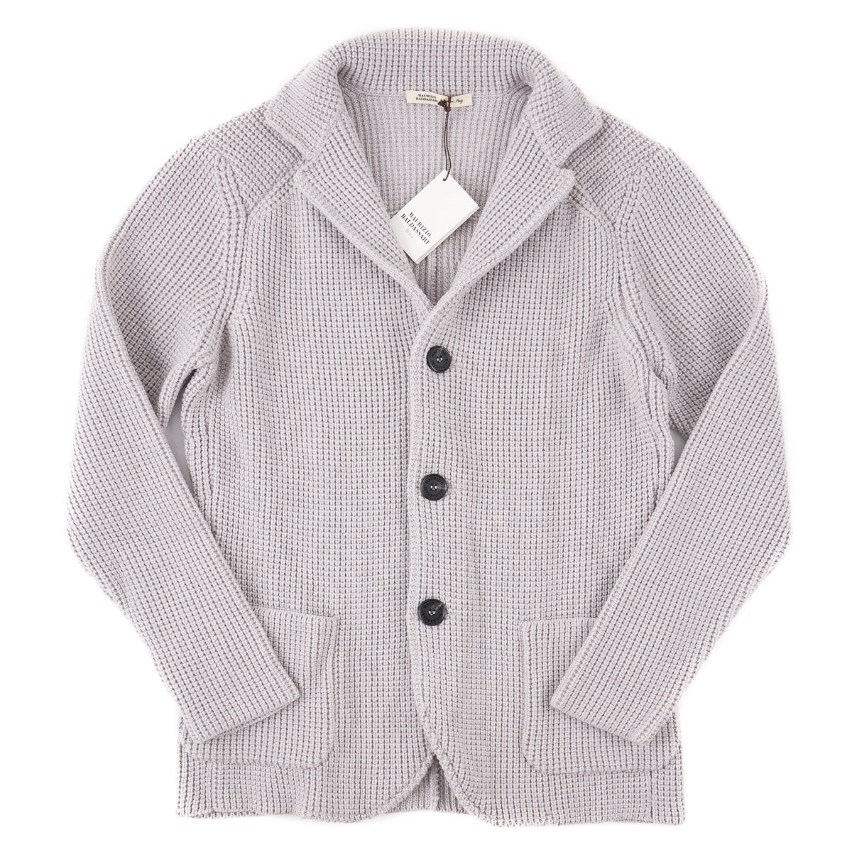 Maurizio Baldassari Men's Knit Wool Sweater Blazer Jacket - Premium Comfort for Business Casual & Winter Outfits