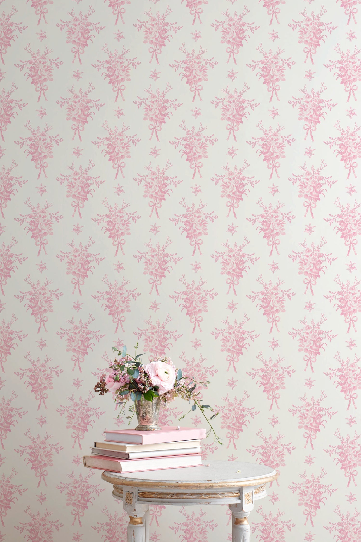 Rosie Arrangements Standard Wallpaper - Premium Self-Adhesive Peel and Stick Wallpaper for Home Decor, Bedroom, Living Room, Office - Easy to Install & Remove