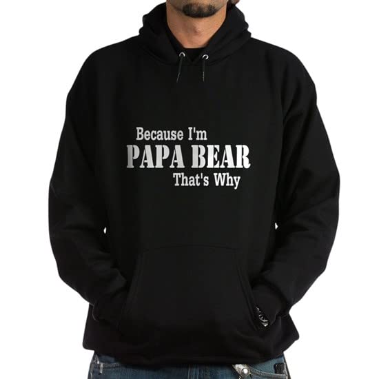 Papa Bear Hoodie for Men - Soft Dark Hooded Sweatshirt | Cozy Pullover for Dads, Gifts & Casual Wear | Perfect for Family Outings, Lounging & Cool Weather