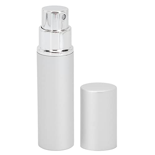 **Leak Proof Travel Size Glass Spray Bottle for Essential Oils & Aromatherapy - Silver | Perfect for Home, Gym, Yoga & Skincare Refills**