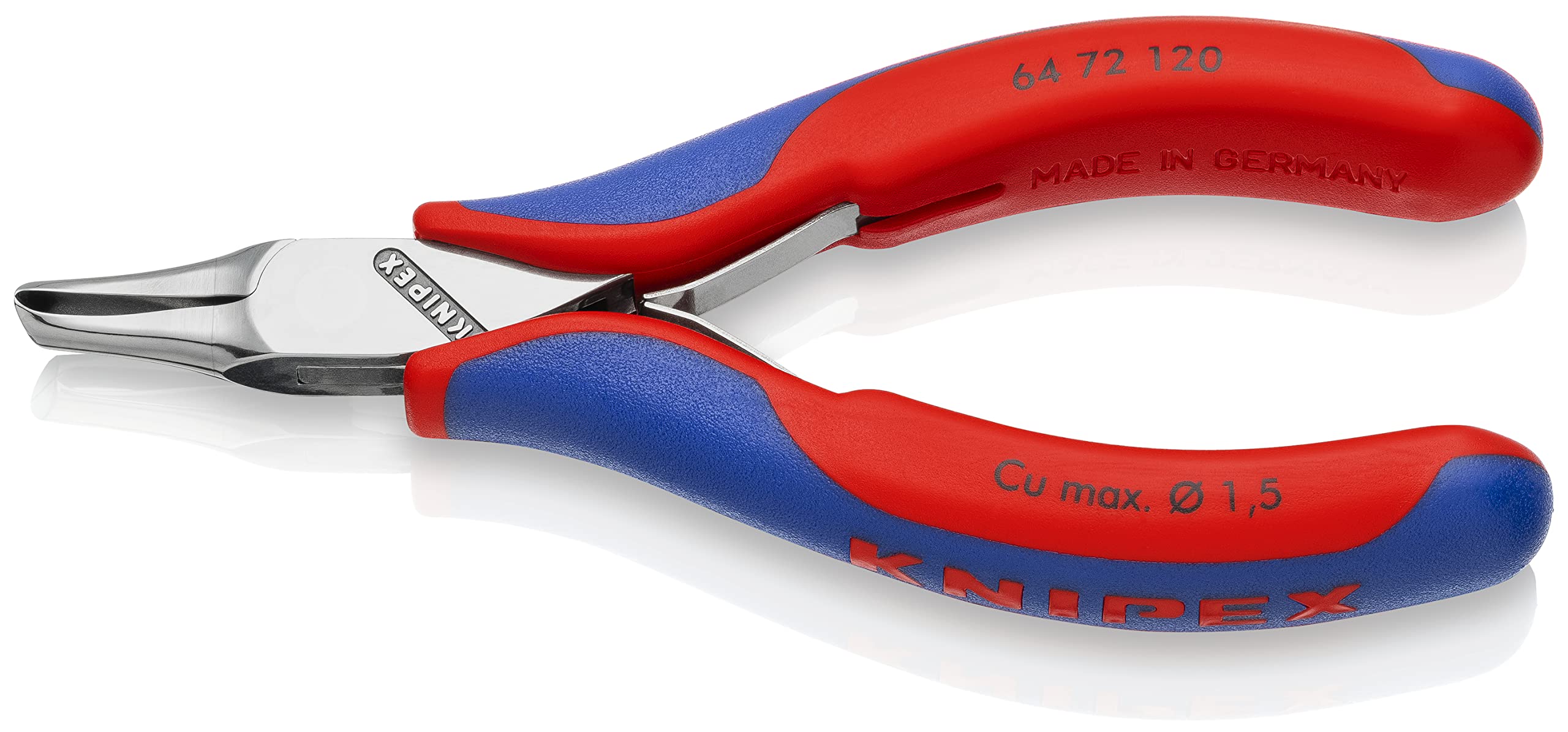 Knipex 64 72 120 Electronics End Cutting Nippers - Precision Wire Cutters for Electronics, Jewelry & Crafts - Ideal for DIY Projects, Electrical Work & Small Wire Cutting