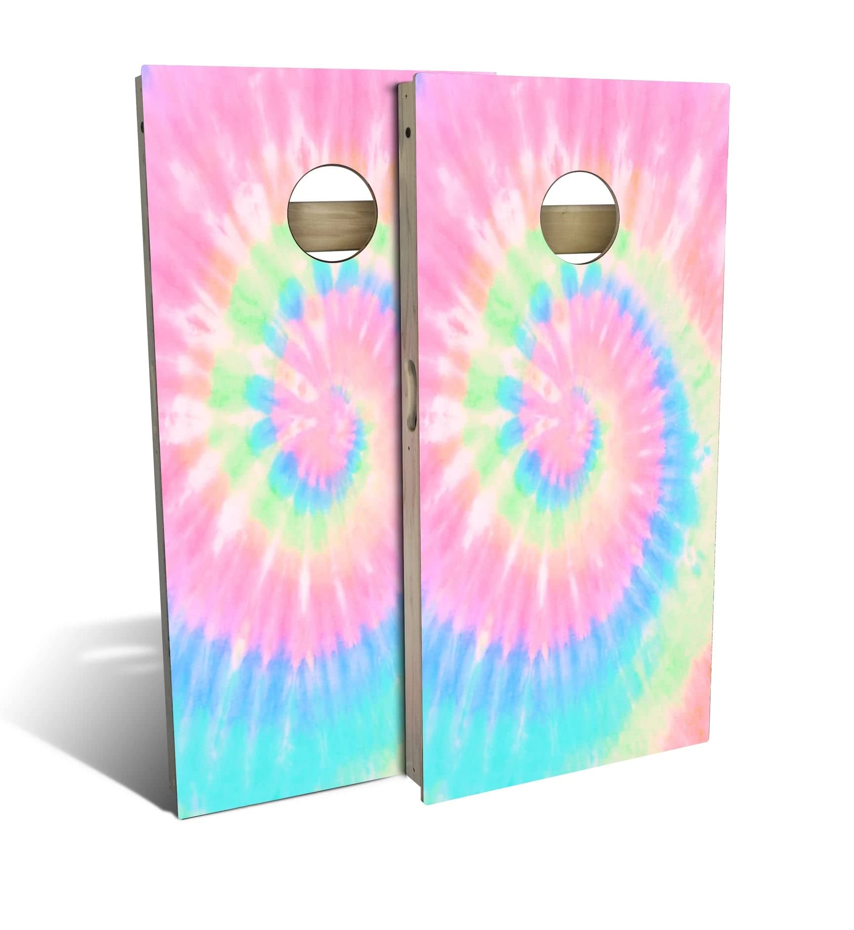 Skip's Garage Pastel Cornhole Board Set - 2 Boards & 8 Bags Included - Customizable Size & Accessories - Perfect for Backyard Parties, Tailgating & Outdoor Games