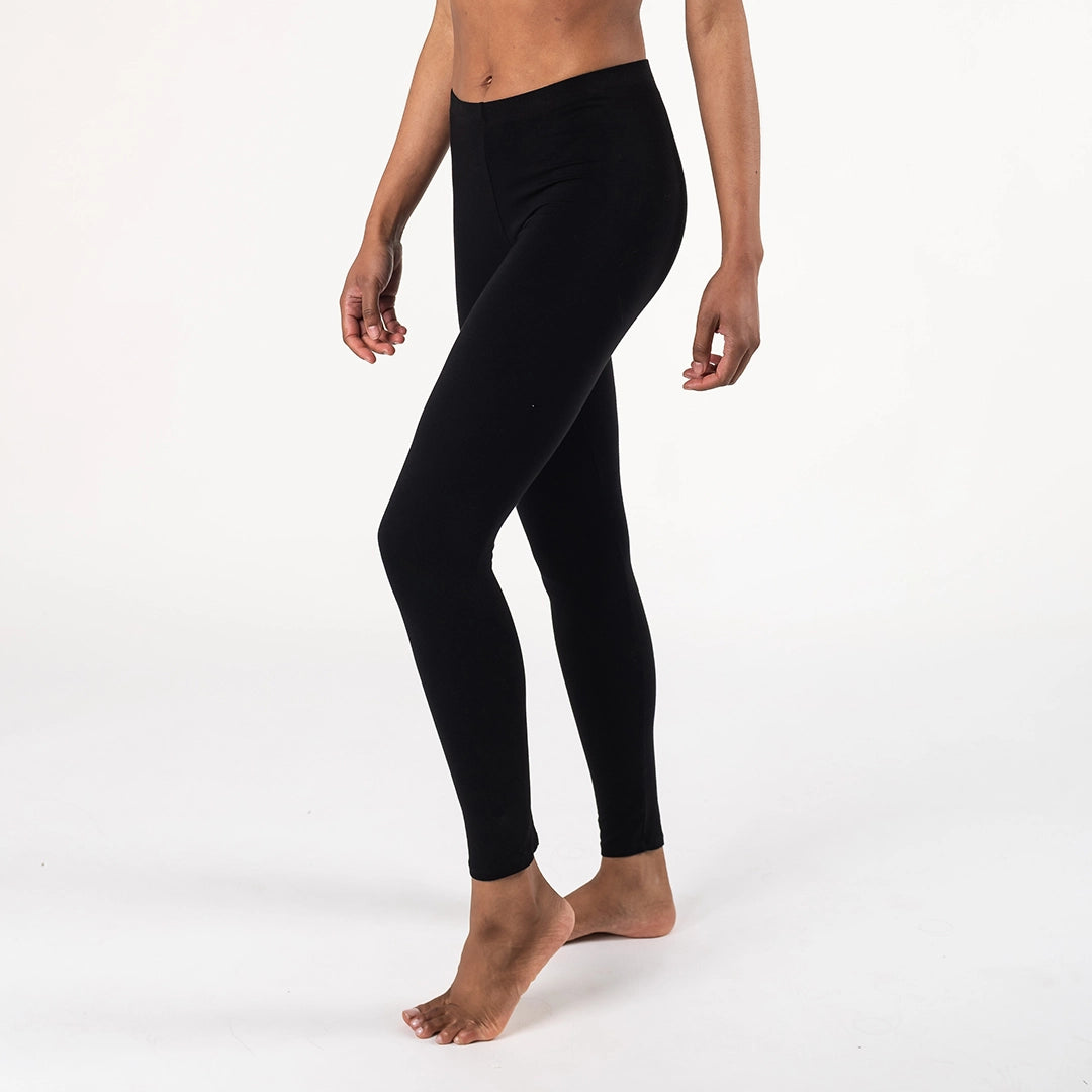 Premium Full-Length Bamboo Suri Leggings for Women - Soft & Breathable Black Yoga Pants - Perfect for Yoga, Pilates, Workouts & Lounge Wear