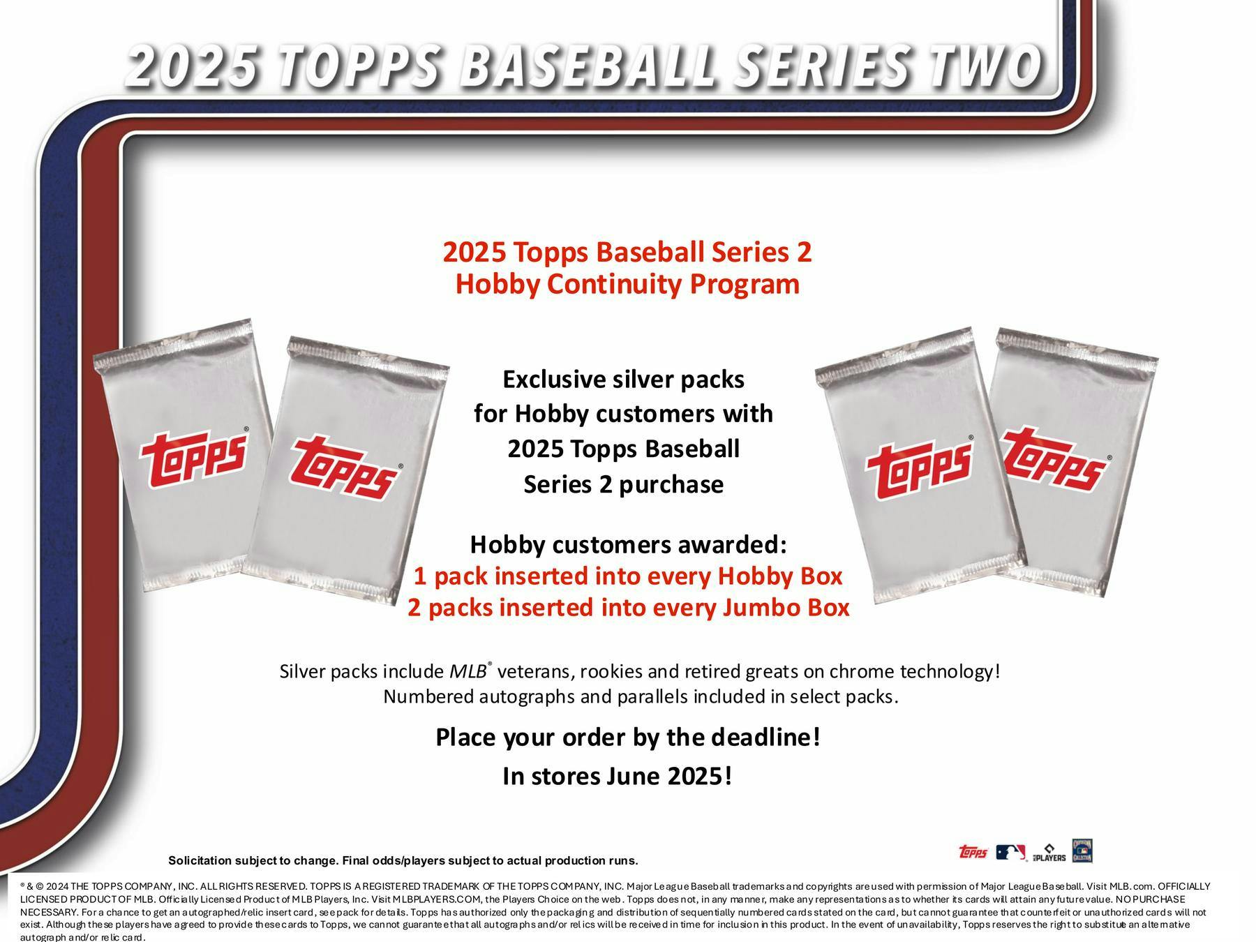 2025 Topps Series 2 Baseball Hobby Jumbo Box - Pre-Order Now | MLB Trading Cards Collection | Perfect for Collectors, Investors & Fantasy Baseball Fans