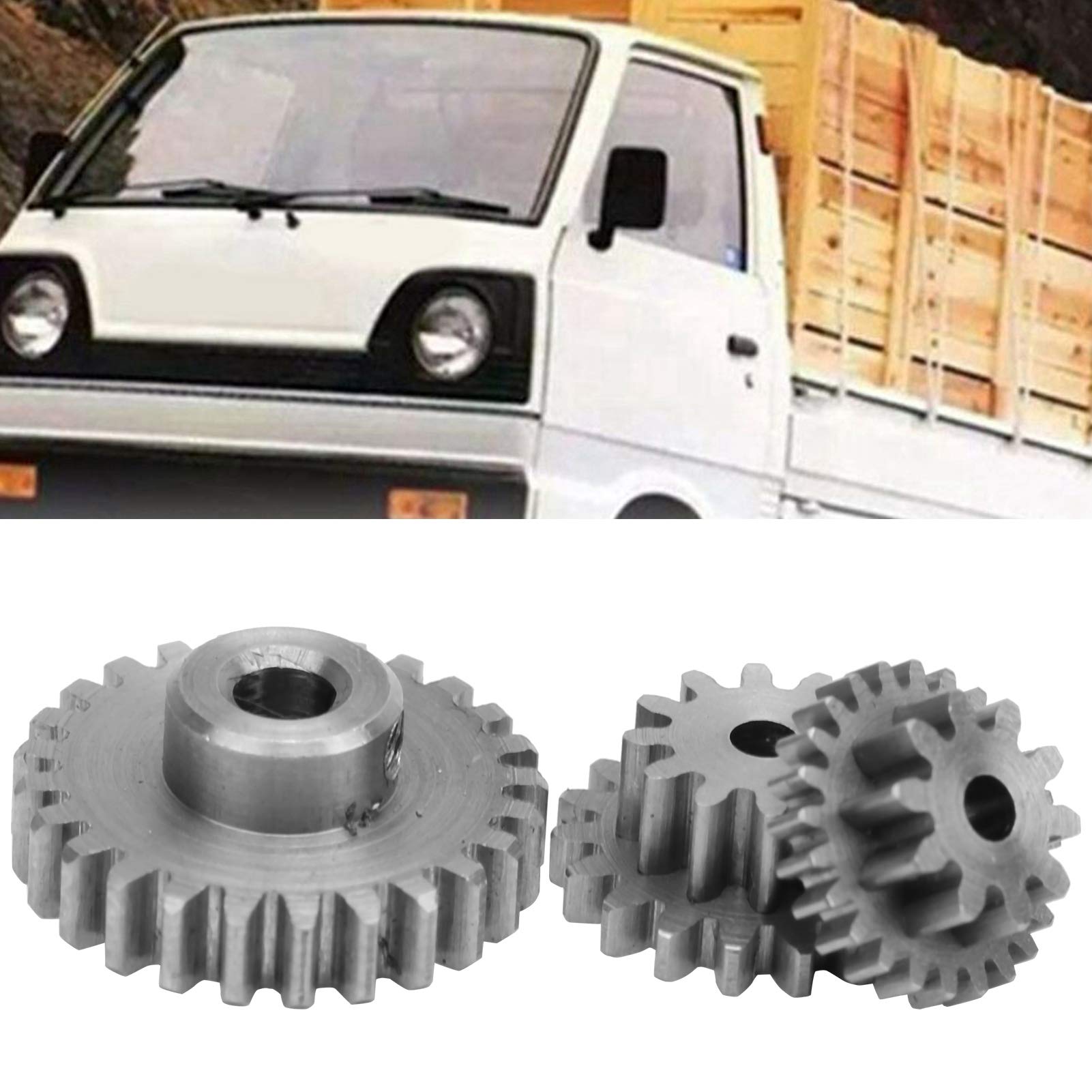 VGEBY 1/10 Scale RC Car Steel Gear Replacement Parts - Compatible with WPL D12 1/10 RC Trucks & Model Cars - Durable Upgrade Accessories for Off-Road Racing & Crawling Scenes