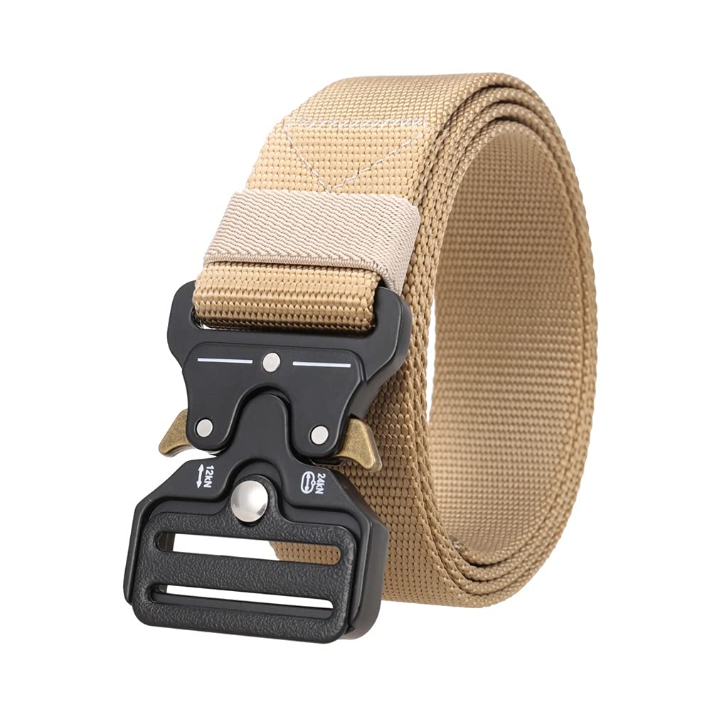 KAPOHU Men's Casual Elastic Waistband Belt with Plastic Buckle - Adjustable Canvas Stretch Belt for Jeans, Pants & Everyday Wear