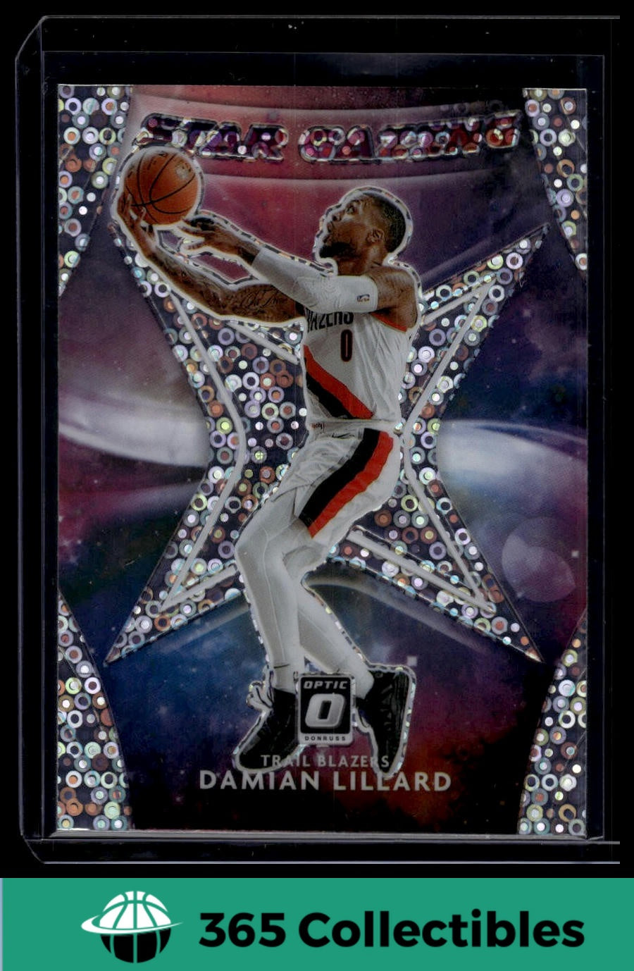 2020-21 Panini Optic Damian Lillard Prizm #7 Basketball Card - Portland Trail Blazers NBA Collectible - Perfect for Sports Memorabilia Collections & Fan Gifts