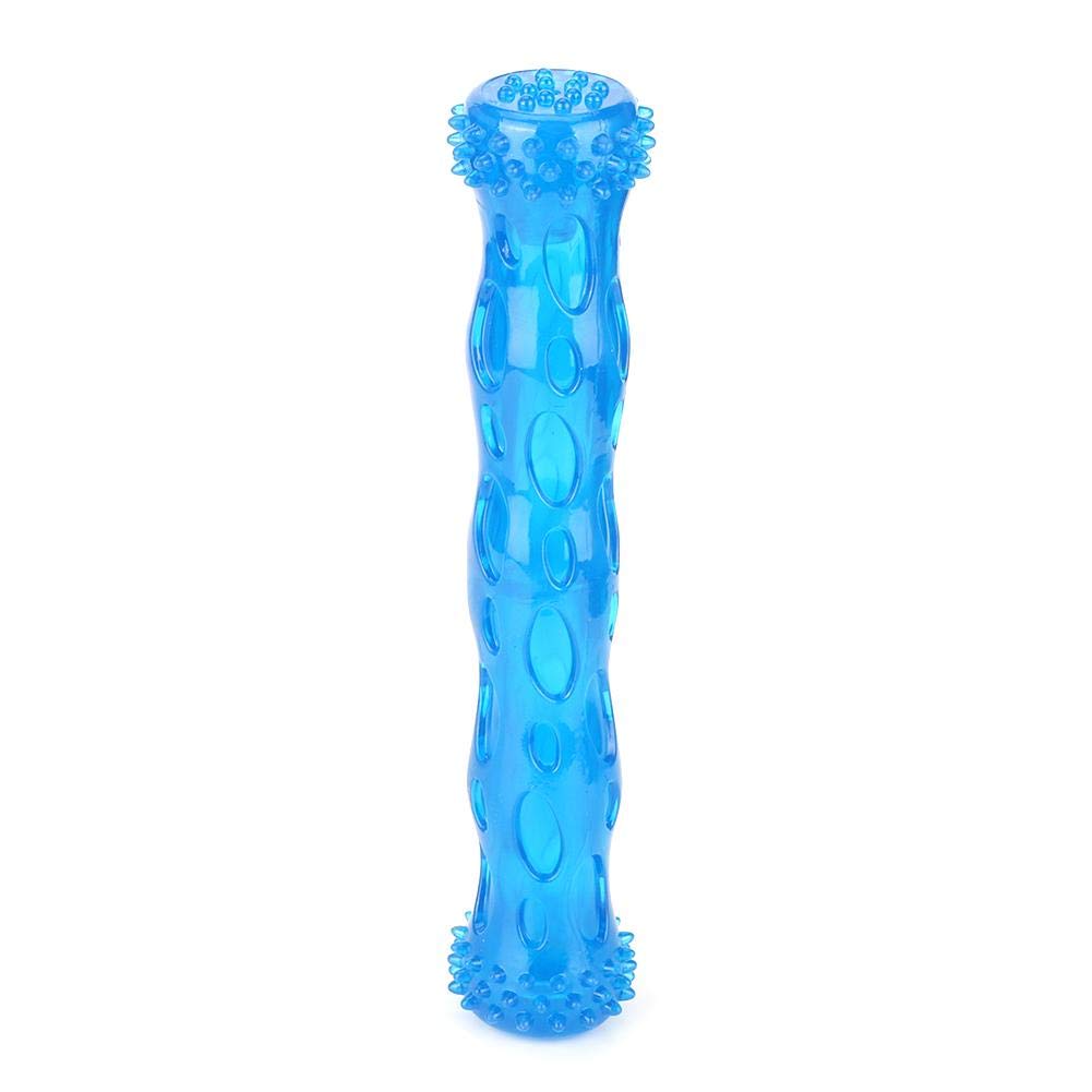 Durable Silicone Chew Stick for Dogs - Elastic Chewing Toy for Teething, Training & Interactive Play - Blue Large Size - Perfect for Puppy Teething Relief & Dental Health