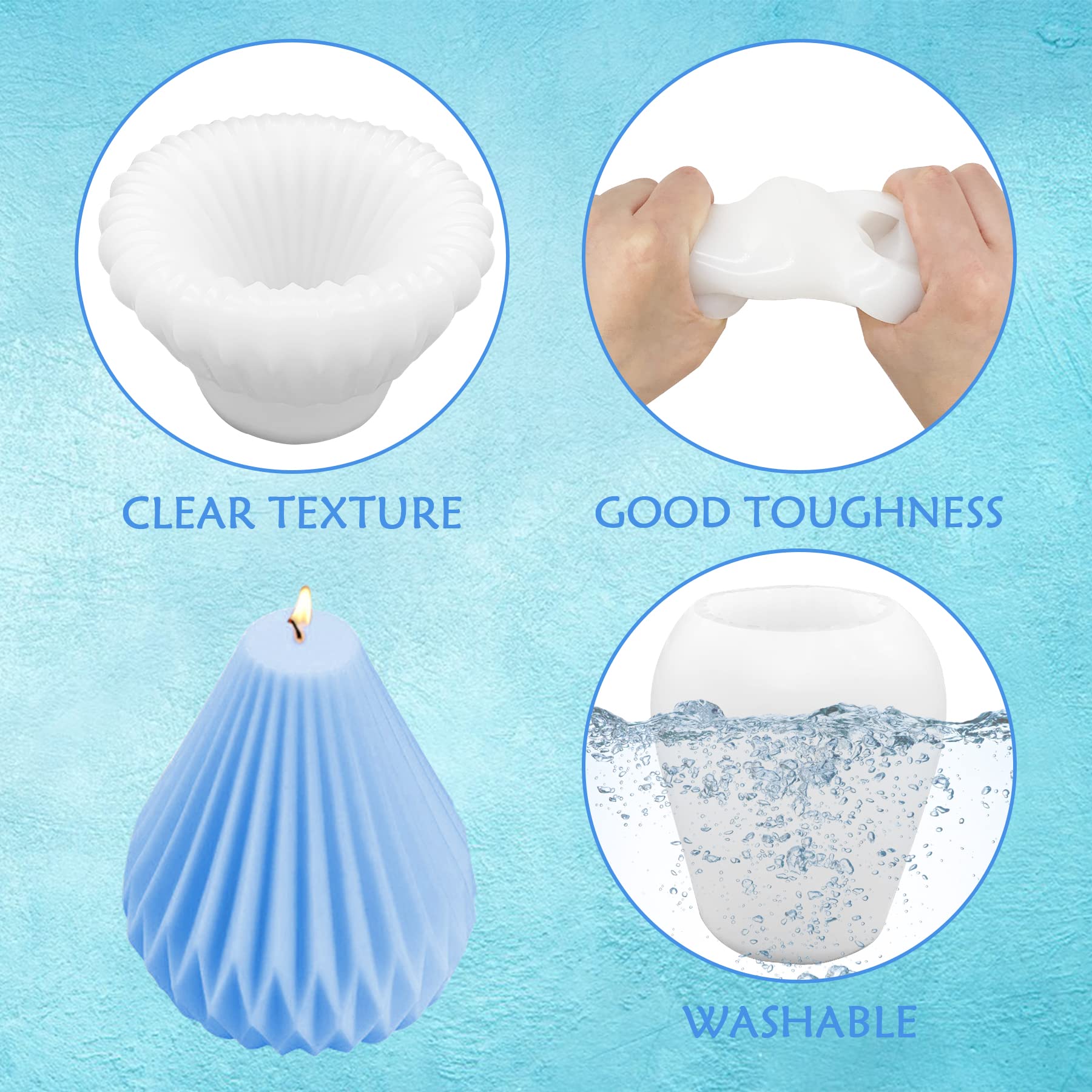 Pear-Shaped Silicone Candle Mold for Aromatherapy Candles, Wax Making, Resin Casting & DIY Crafts – Perfect for Homemade Gifts, Wedding Decor & Relaxation Candles