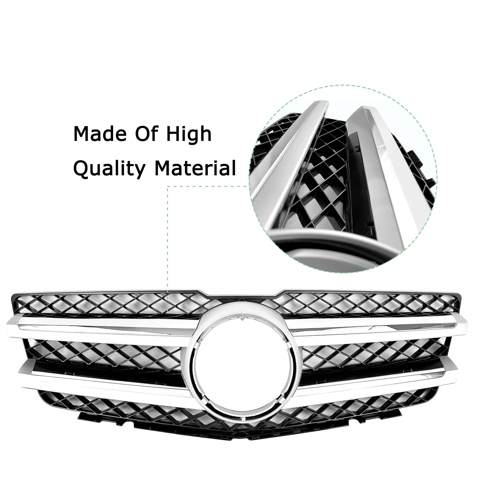 Mercedes Benz X204 GLK Front Grille Replacement (2008-2012) - Compatible with GLK250 & GLK350 Models - Perfect for Car Upgrades & Off-Road Adventures