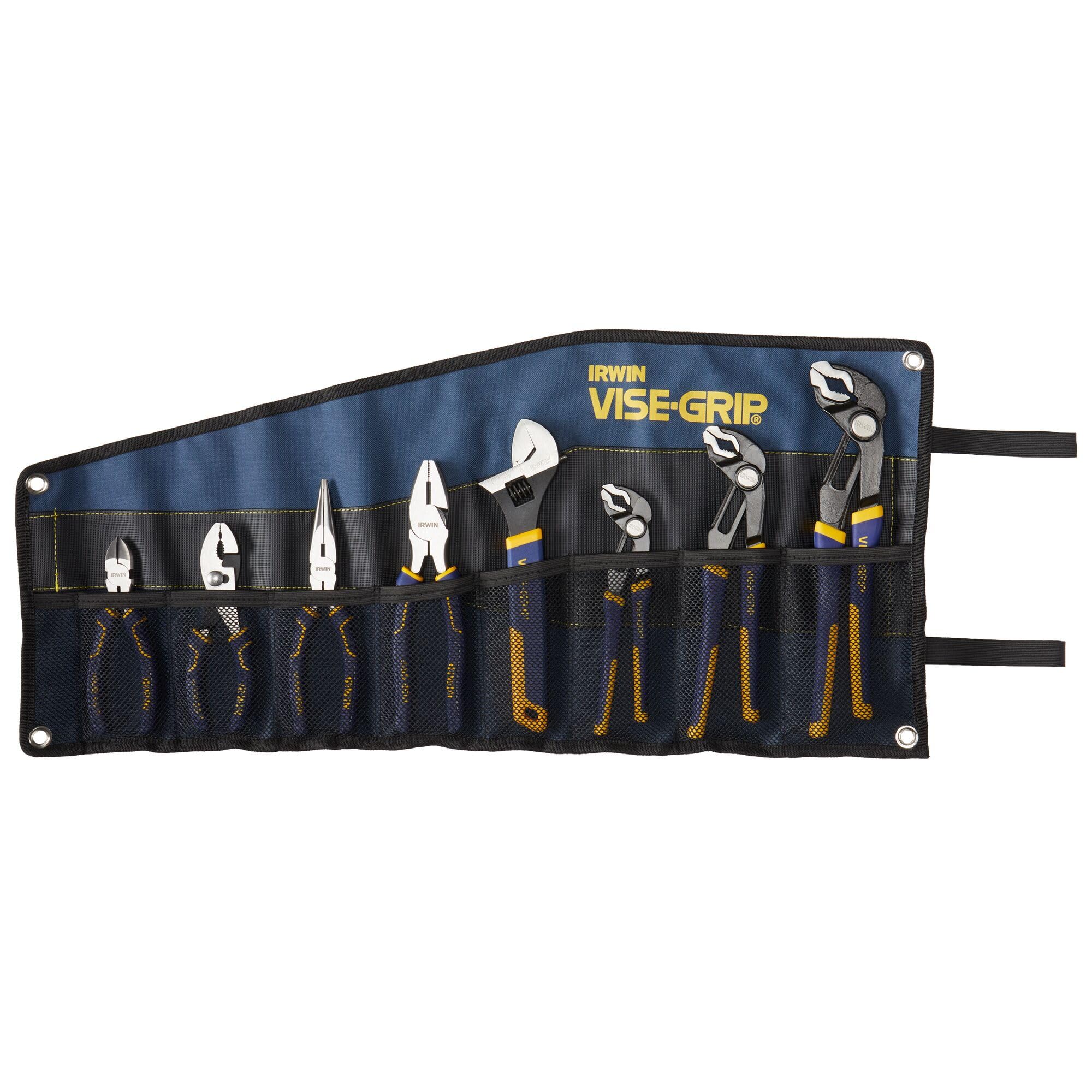 IRWIN Tools VISE-GRIP GrooveLock Pliers Set - 8 Piece (2078712) for Home Improvement, Automotive Repair & DIY Projects | Locking Pliers, Slip Joint Pliers & More