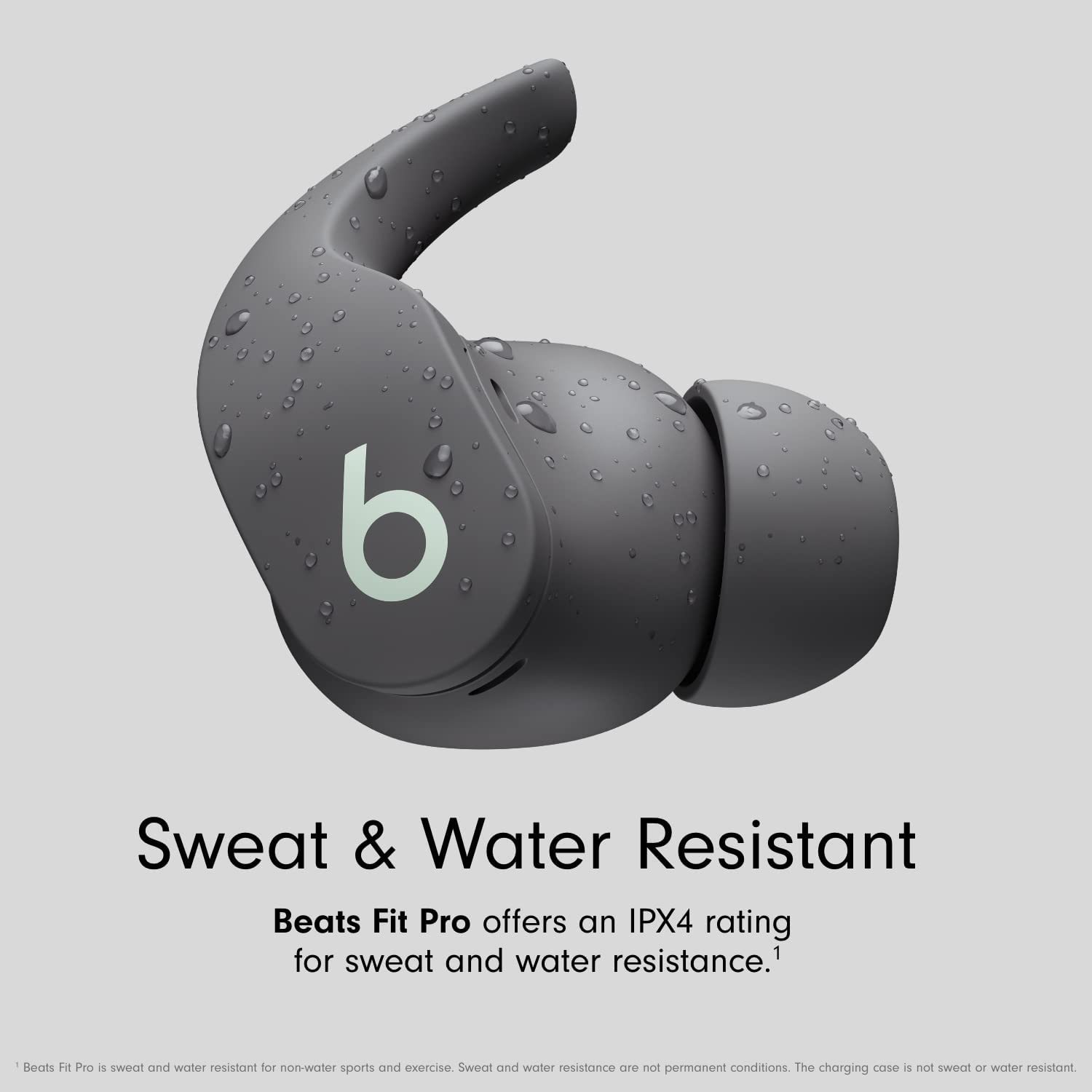 Beats Fit Pro True Wireless Noise Cancelling Earbuds - Sage Gray (Renewed Premium) | Sweatproof Bluetooth Headphones for Workouts, Running & Gym | Active Noise Cancellation for Commuting & Travel