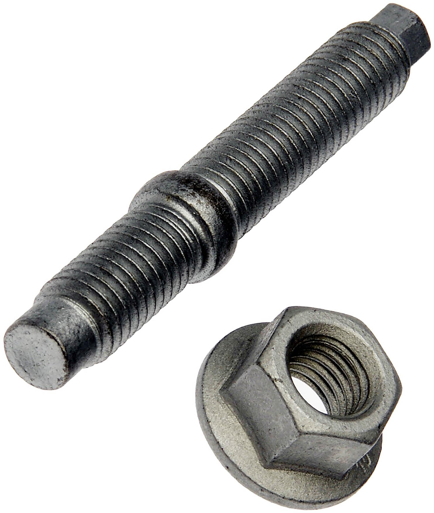 APDTY 162077 Exhaust Manifold Downspout Flange Hardware Kit - 4 Studs & 4 Nuts for Ford, Chevy, Dodge Trucks & SUVs - Durable Replacement for OEM Parts