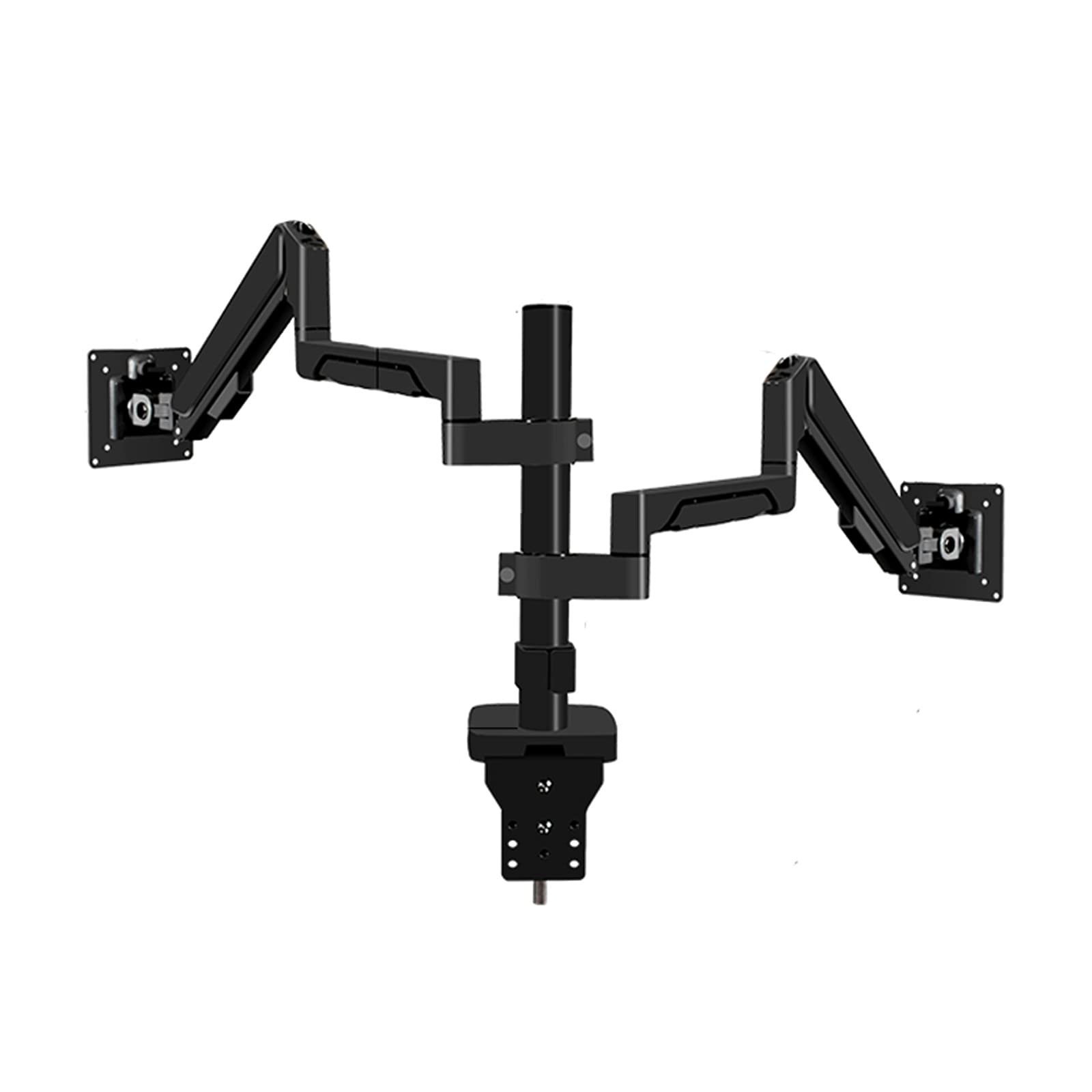Adjustable Dual Monitor Mount Stand for 14-32 Inch Screens - Gas Spring Monitor Arm with C-Clamp & Grommet Base (4.4-19.8 lbs Capacity) - Perfect for Home Office, Gaming Setup & Workspace Ergonomics